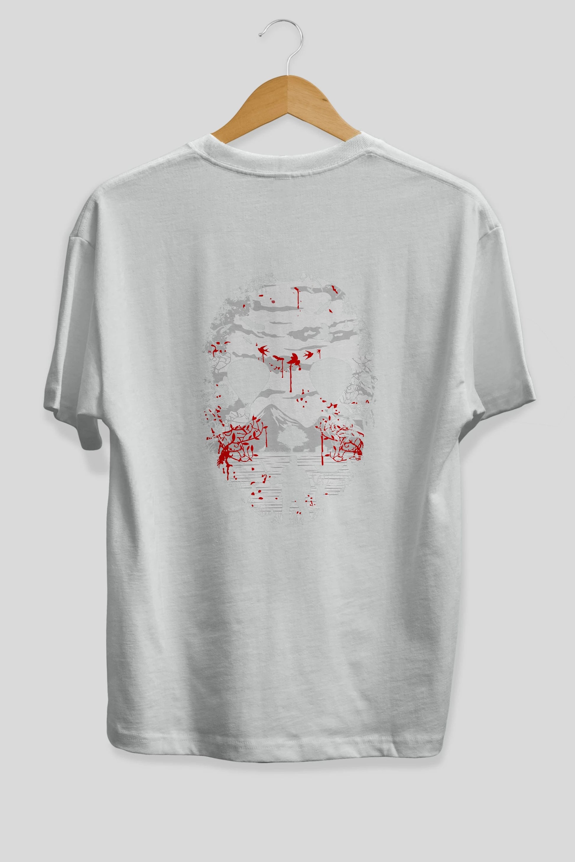 Crystal Lake Arka Baskılı Oversize t-shirt %100 pamuk Erkek Kadın Unisex