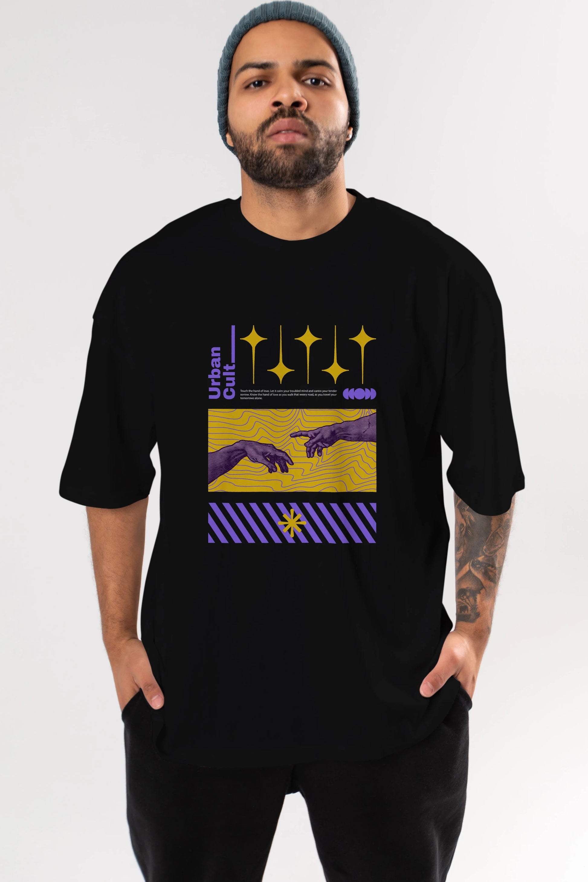 Urban Cult Ön Baskılı Oversize t-shirt Erkek Kadın Unisex