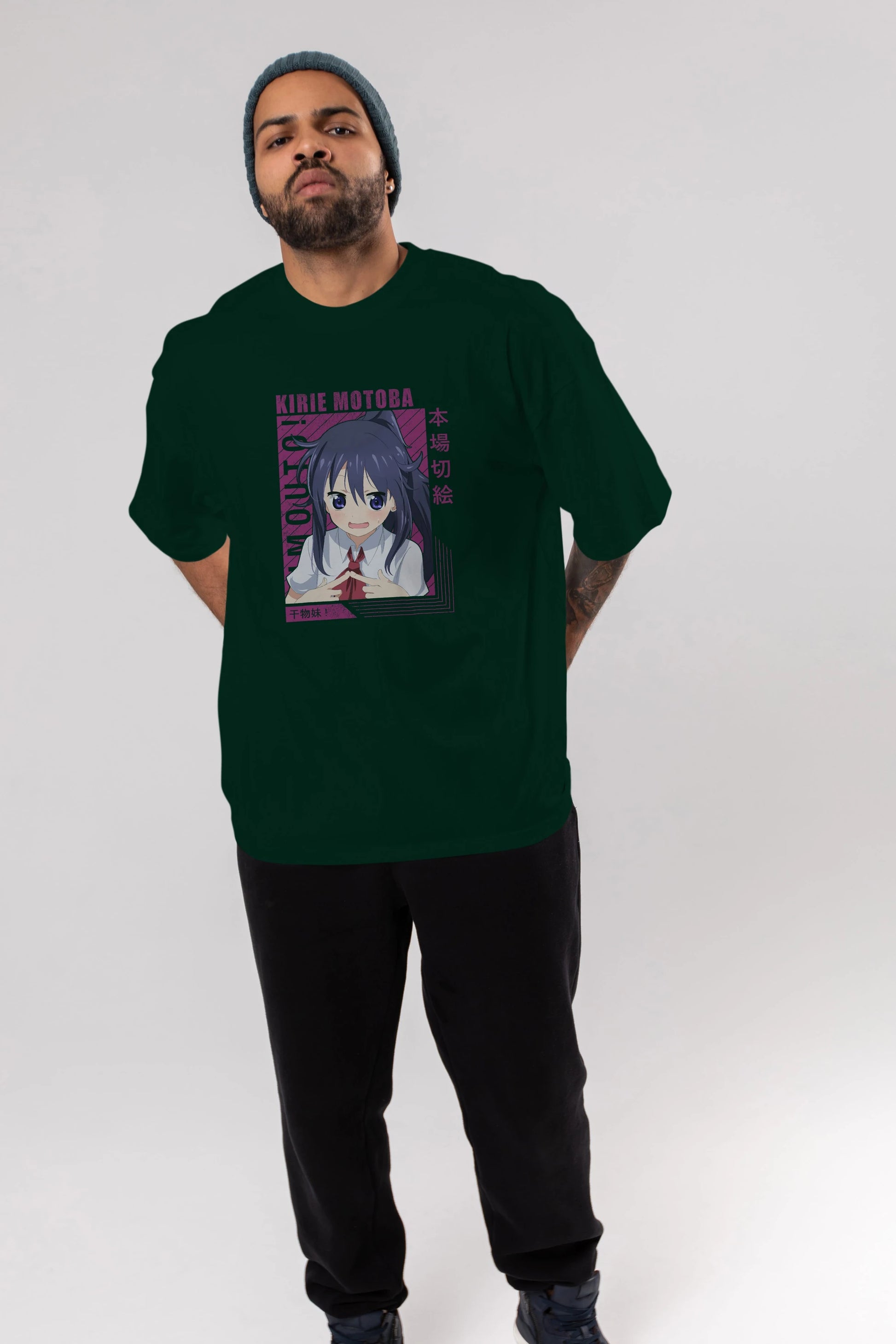 Kirie Motoba 4 Anime Ön Baskılı Oversize t-shirt %100 pamuk Erkek Kadın Unisex