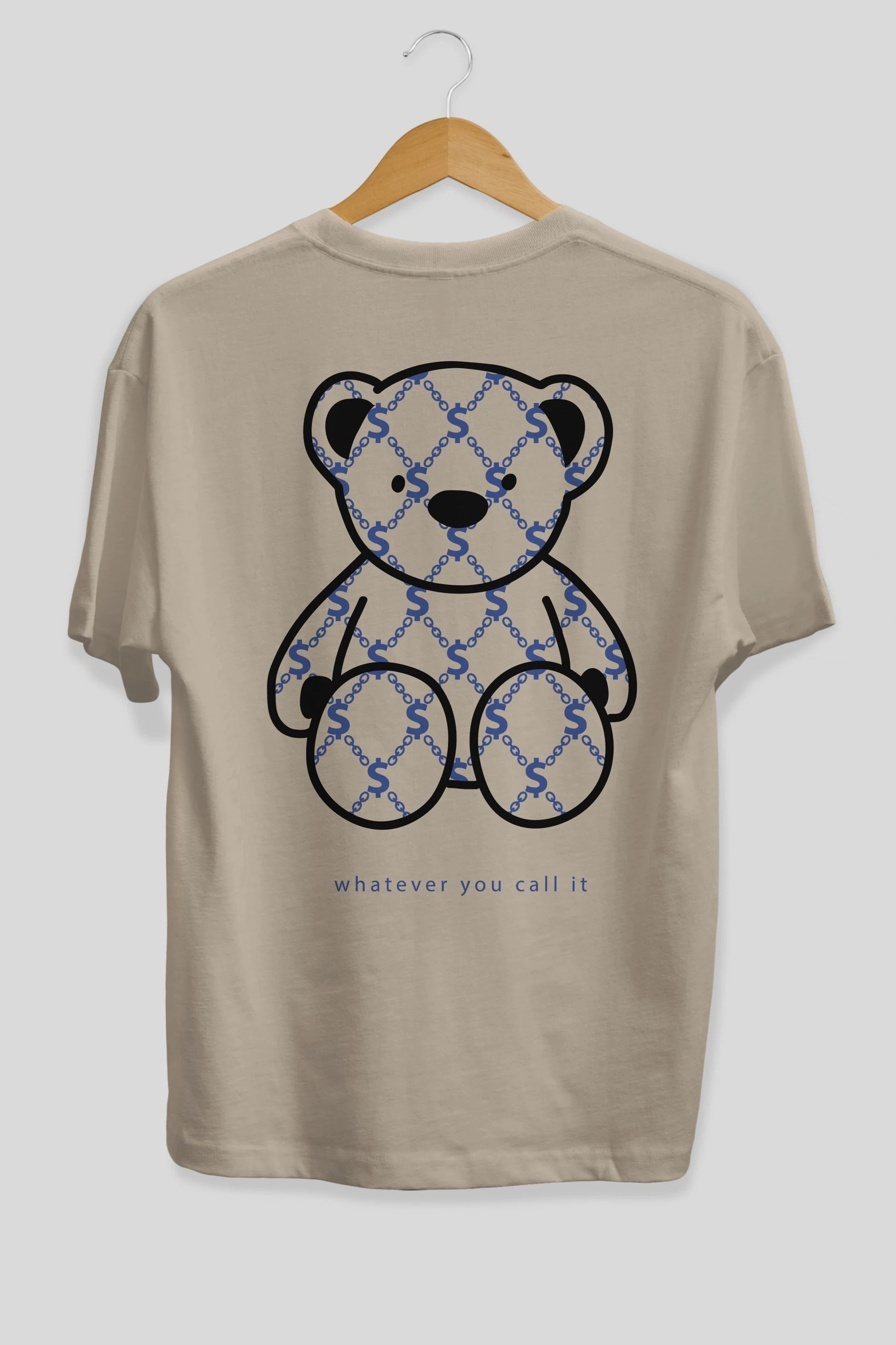 Whatever you Bear Arka Baskılı Oversize t-shirt Erkek Kadın Unisex
