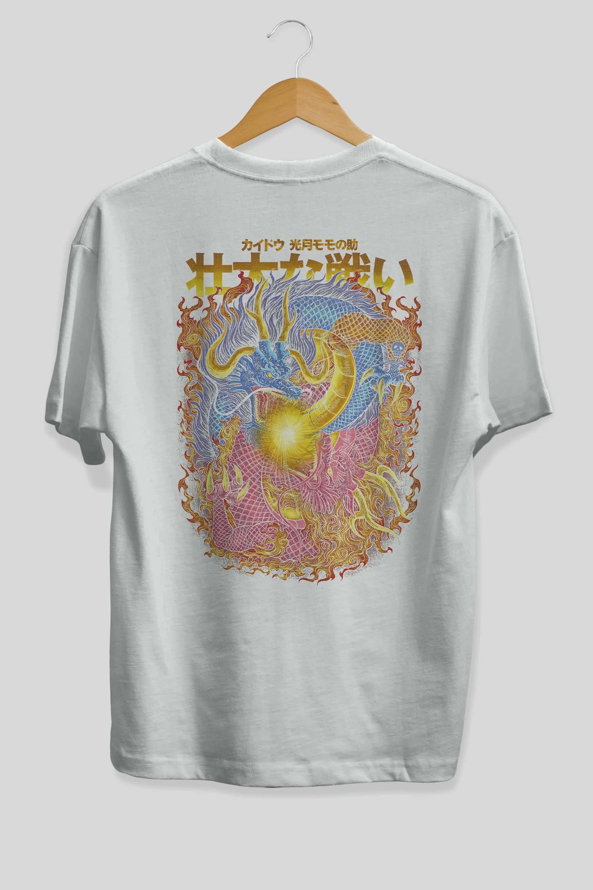 ONE PIECE (4) Anime Arka Baskılı Oversize t-shirt Erkek Kadın Unisex