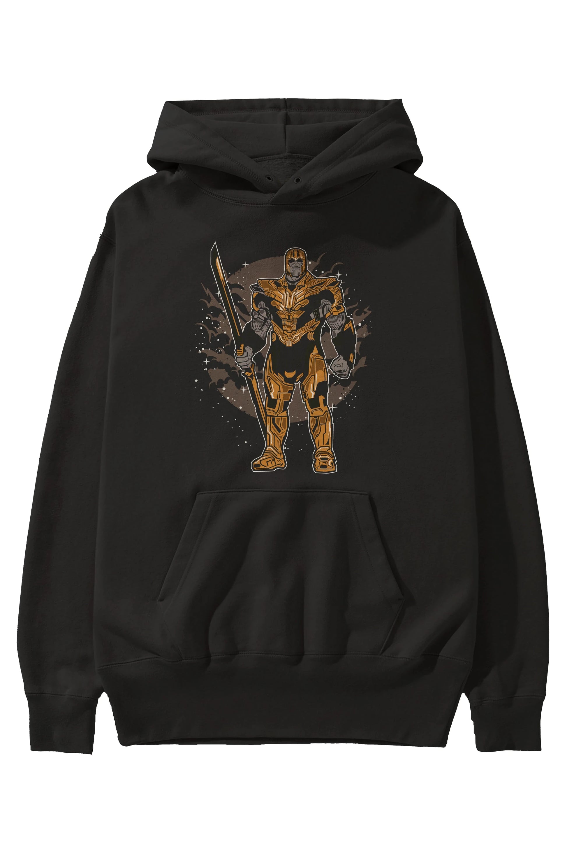 Thanos Ön Baskılı Hoodie Oversize Kapüşonlu Sweatshirt Erkek Kadın Unisex