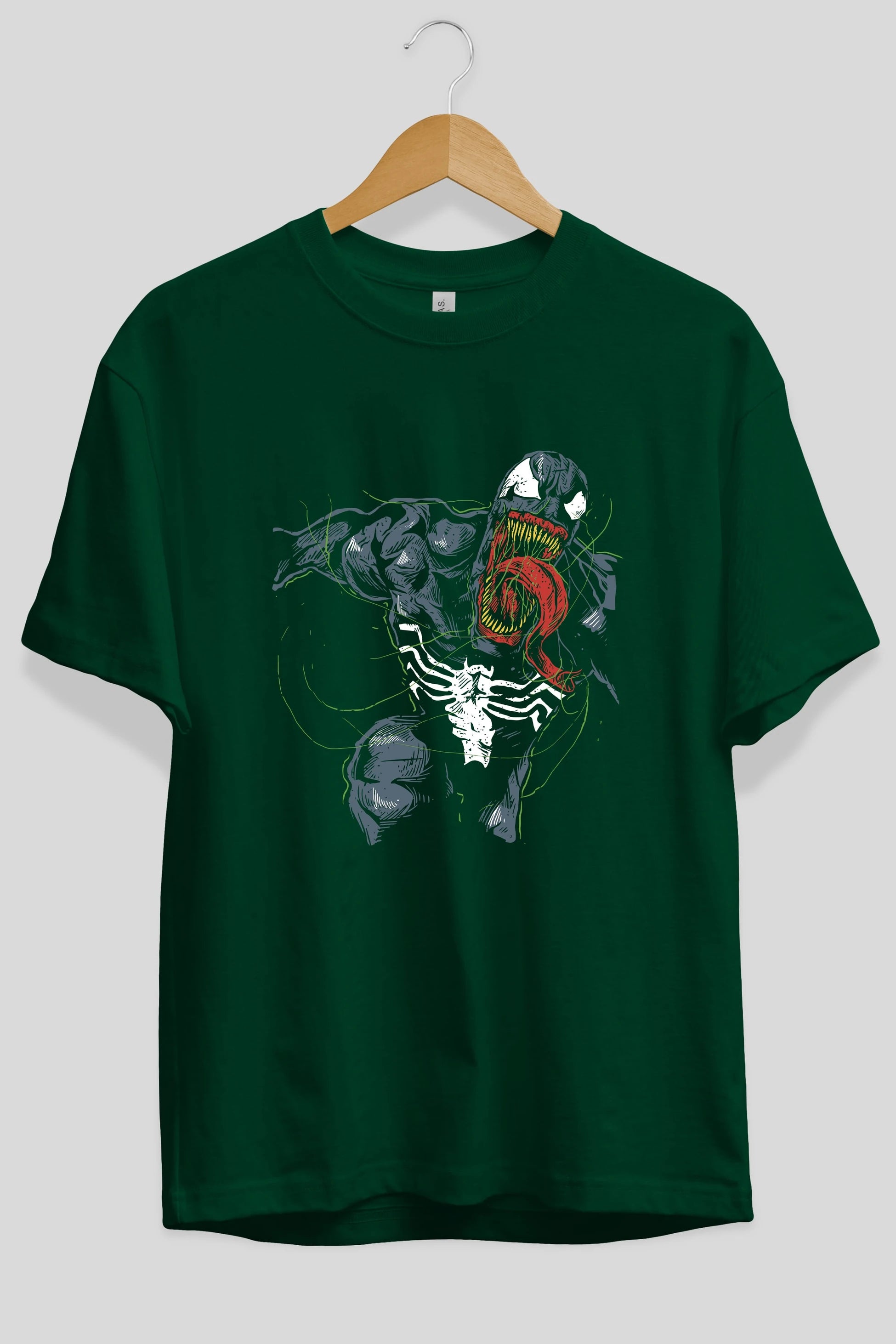 Venom (6) Ön Baskılı Oversize t-shirt Erkek Kadın Unisex %100 Pamuk Bisiklet Yaka tişort