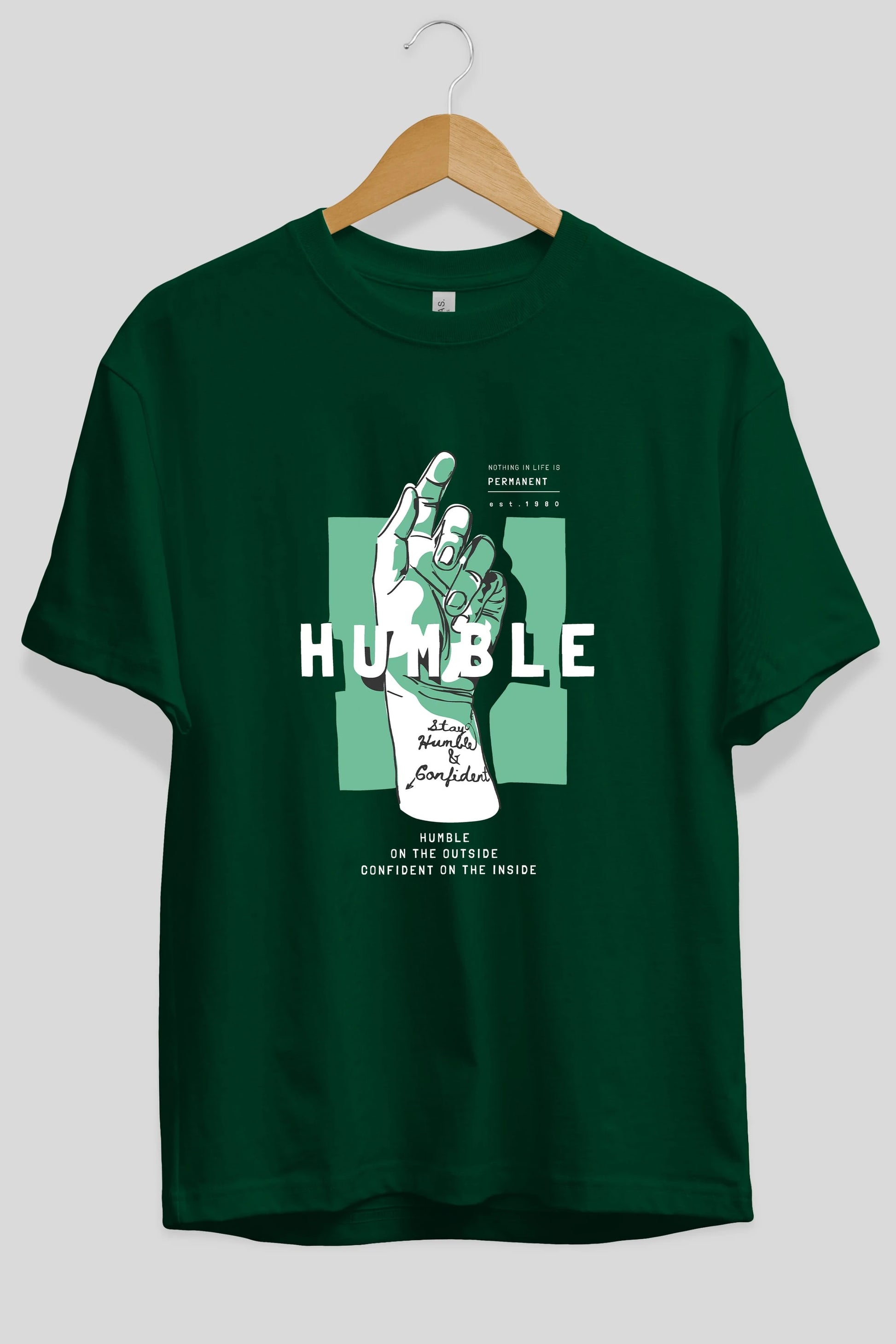 Humble Ön Baskılı Oversize t-shirt Erkek Kadın Unisex