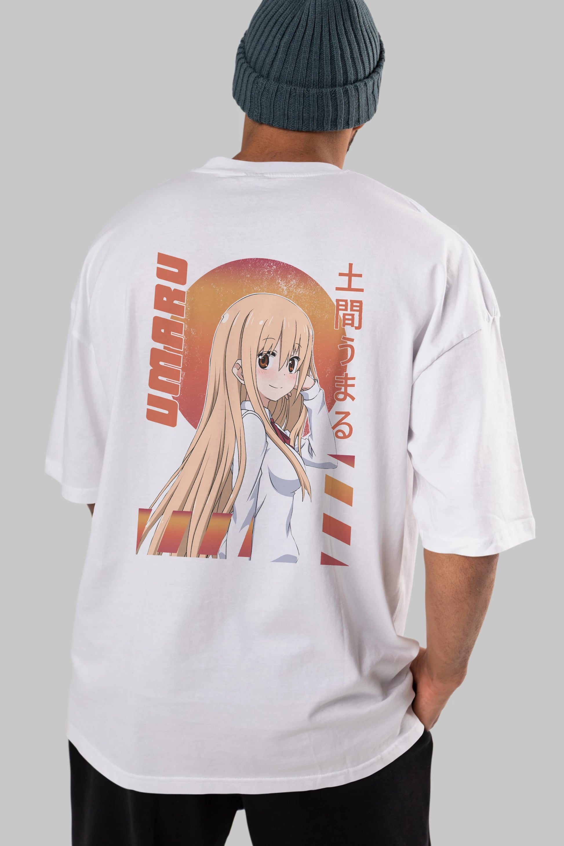 Umaru Doma 5 Anime Arka Baskılı Oversize t-shirt Erkek Kadın Unisex