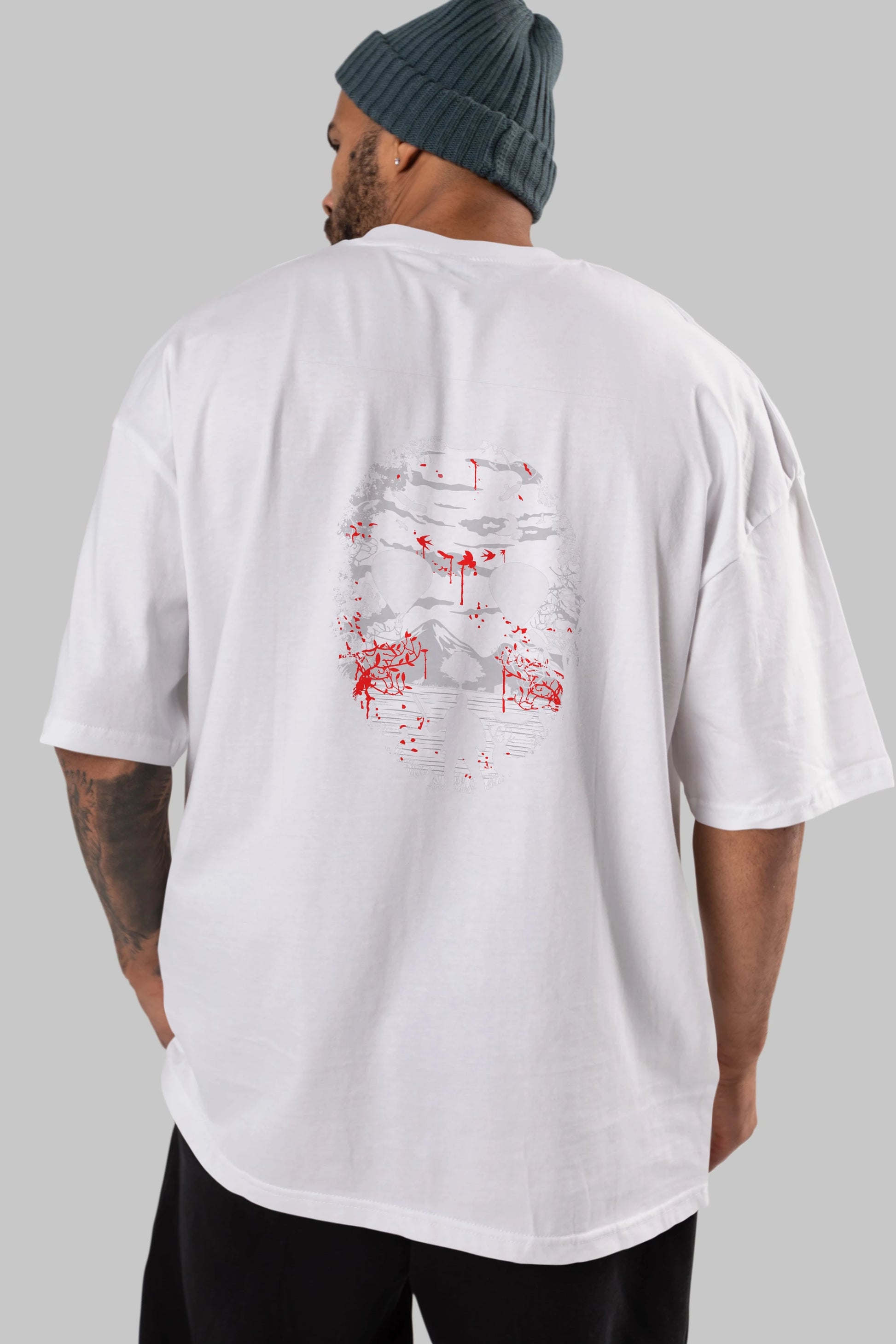Crystal Lake Arka Baskılı Oversize t-shirt %100 pamuk Erkek Kadın Unisex