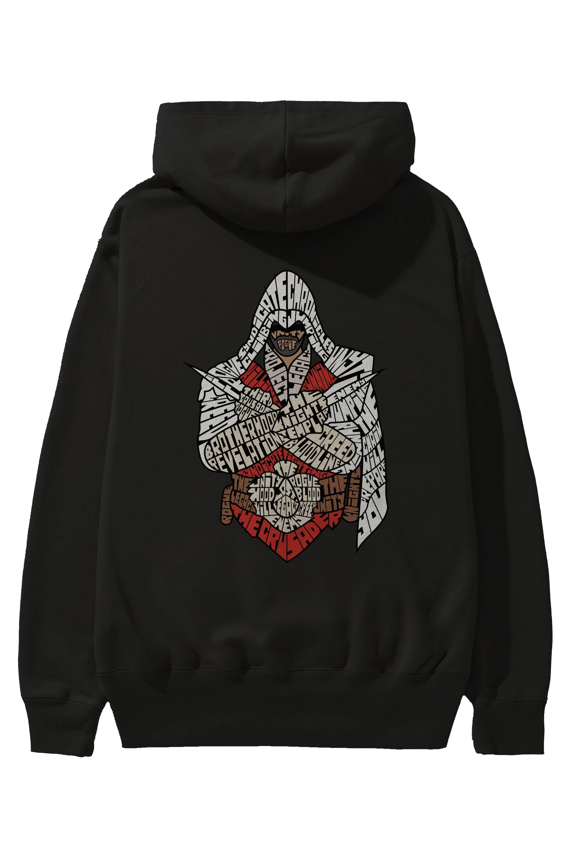 Assassins Arka Baskılı Hoodie Oversize Kapüşonlu Sweatshirt Erkek Kadın Unisex