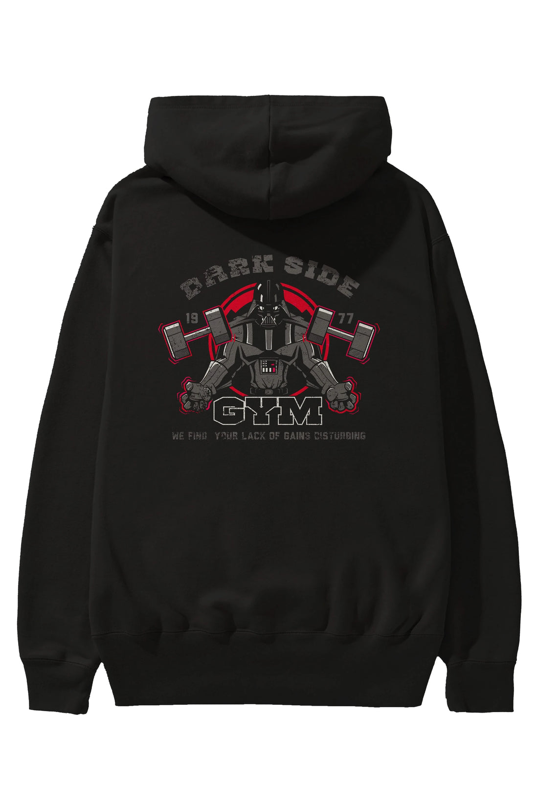Darth Vader GYM Arka Baskılı Hoodie Oversize Kapüşonlu Sweatshirt Erkek Kadın Unisex