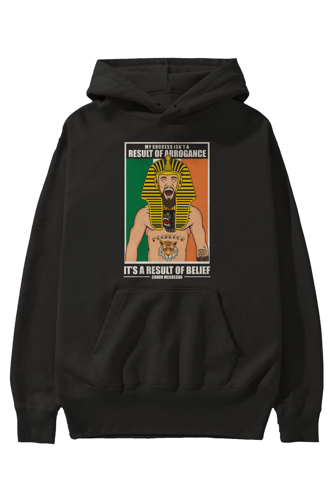McGregor Pharaoh Ön Baskılı Hoodie Oversize Kapüşonlu Sweatshirt Erkek Kadın Unisex