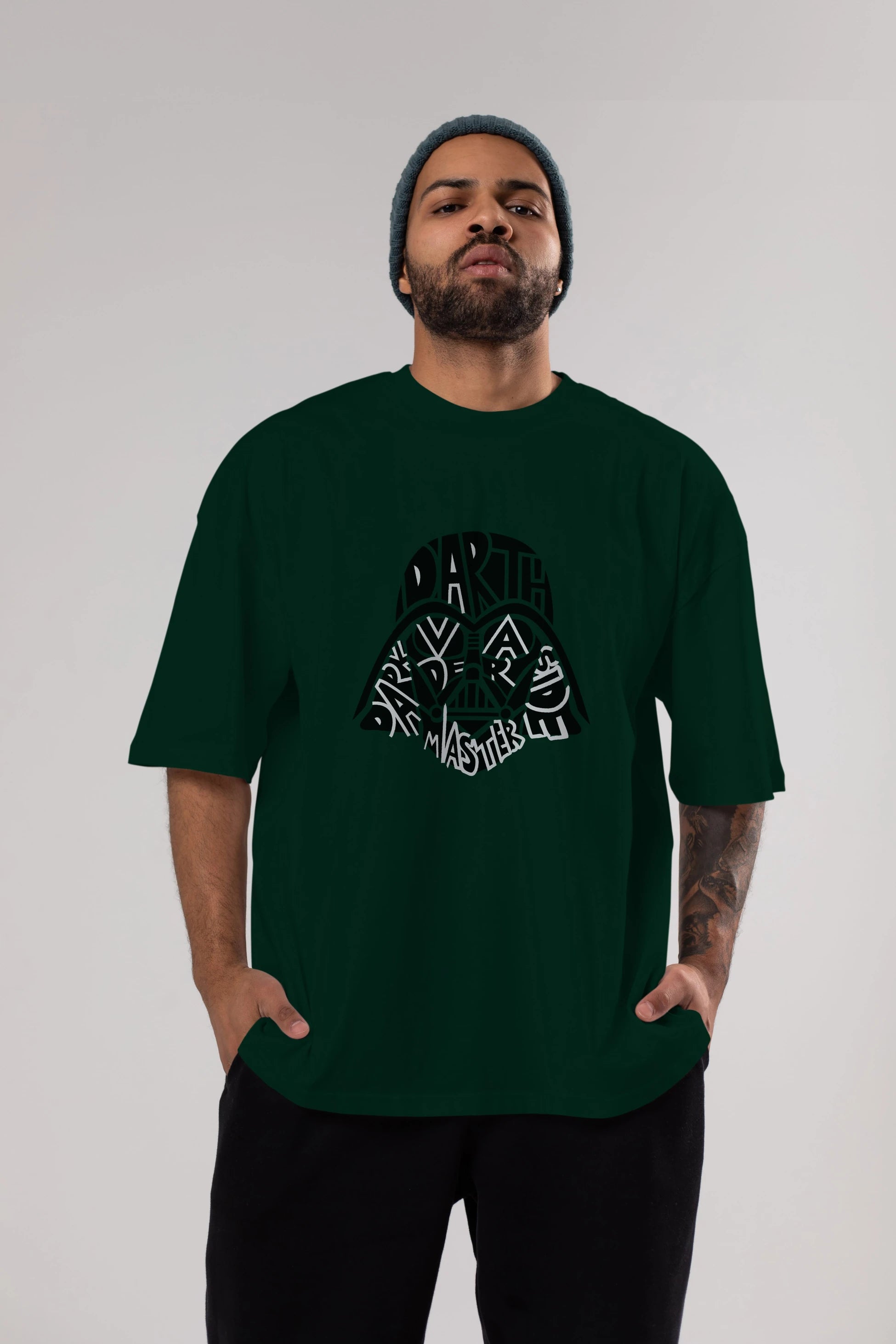Darth Vader Ön Baskılı Oversize t-shirt %100 pamuk Erkek Kadın Unisex
