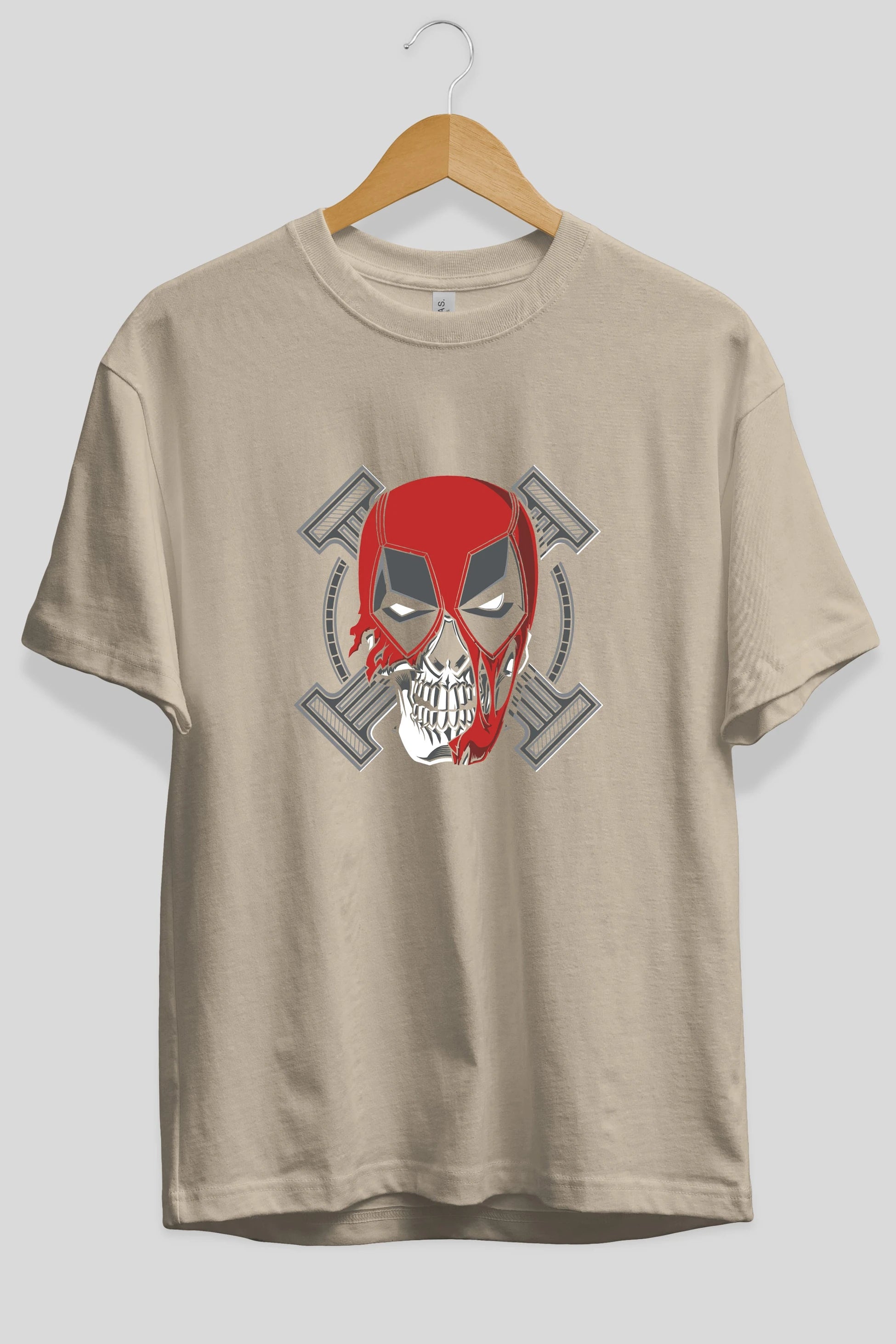 Deadpool (7) Ön Baskılı Oversize t-shirt Erkek Kadın Unisex %100 Pamuk Bisiklet Yaka tişort