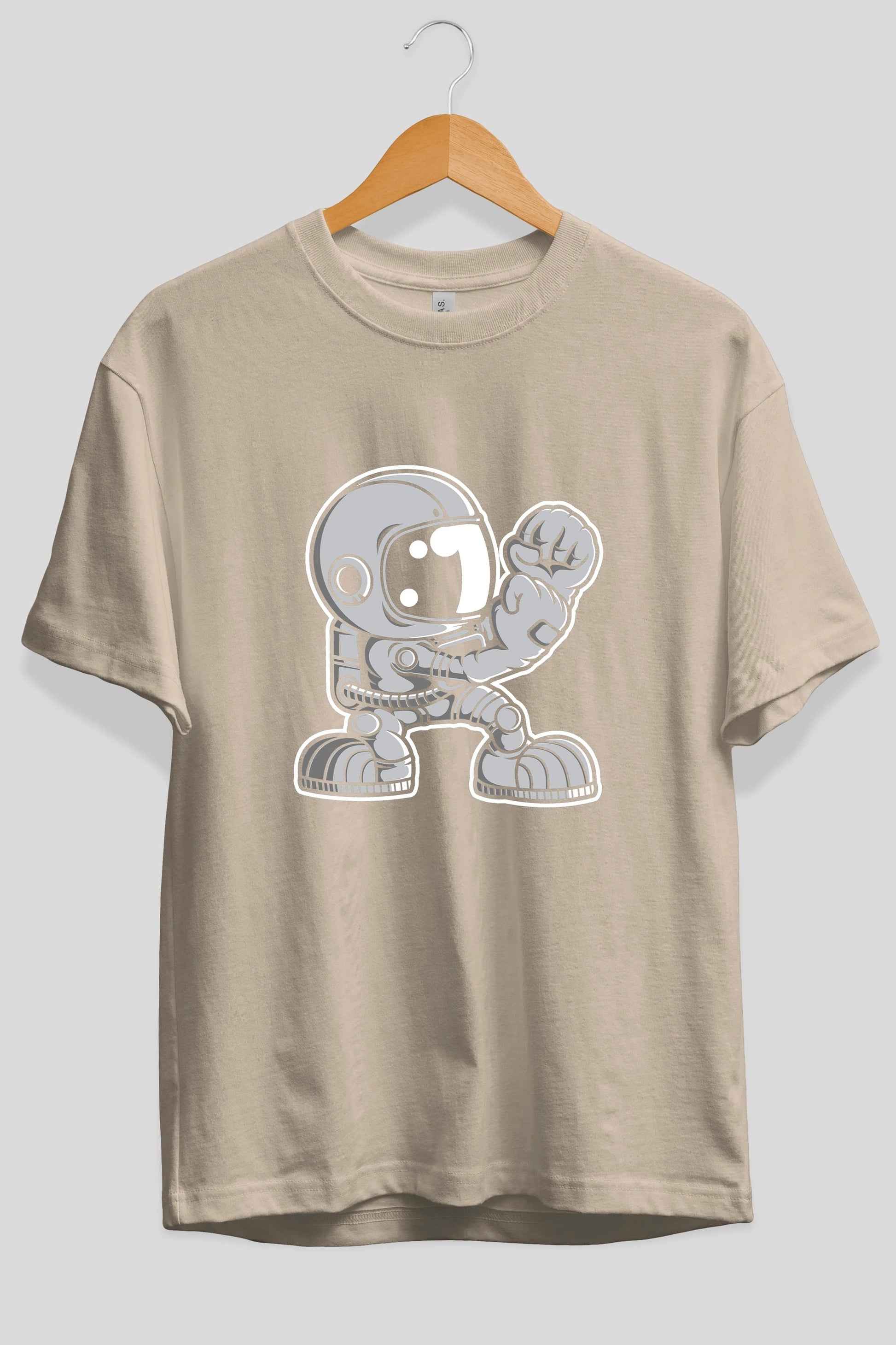 Astronaut Fighting Irish Ön Baskılı Oversize t-shirt Erkek Kadın Unisex