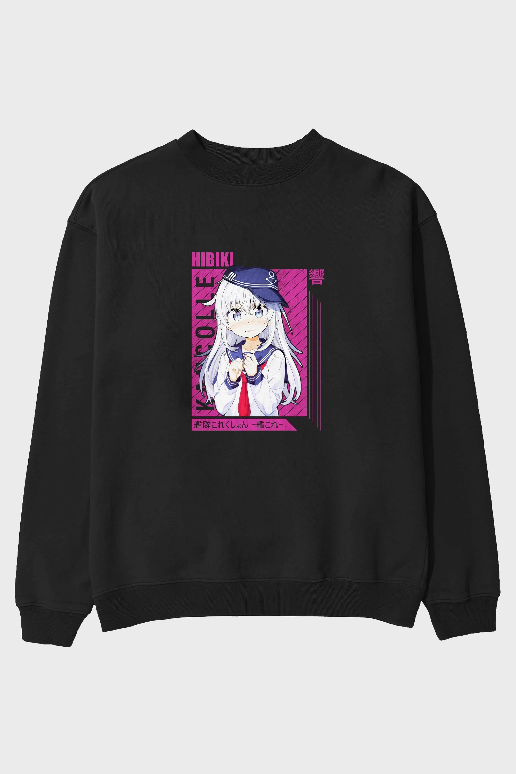 Hibiki 4 Anime Ön Baskılı Oversize Sweatshirt Erkek Kadın Unisex
