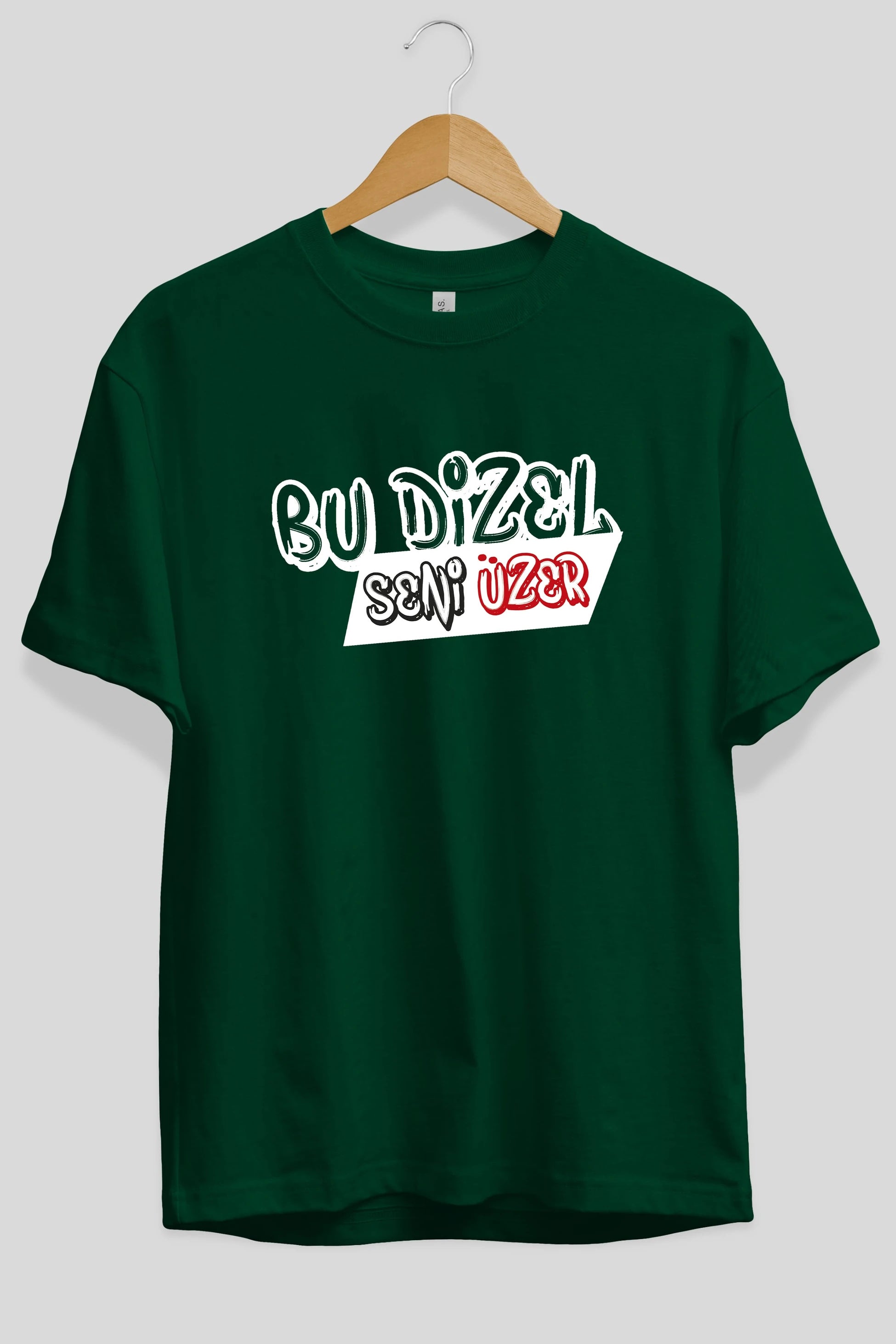 Bu Dizel Seni Üzer Ön Baskılı Oversize t-shirt %100 pamuk Erkek Kadın Unisex
