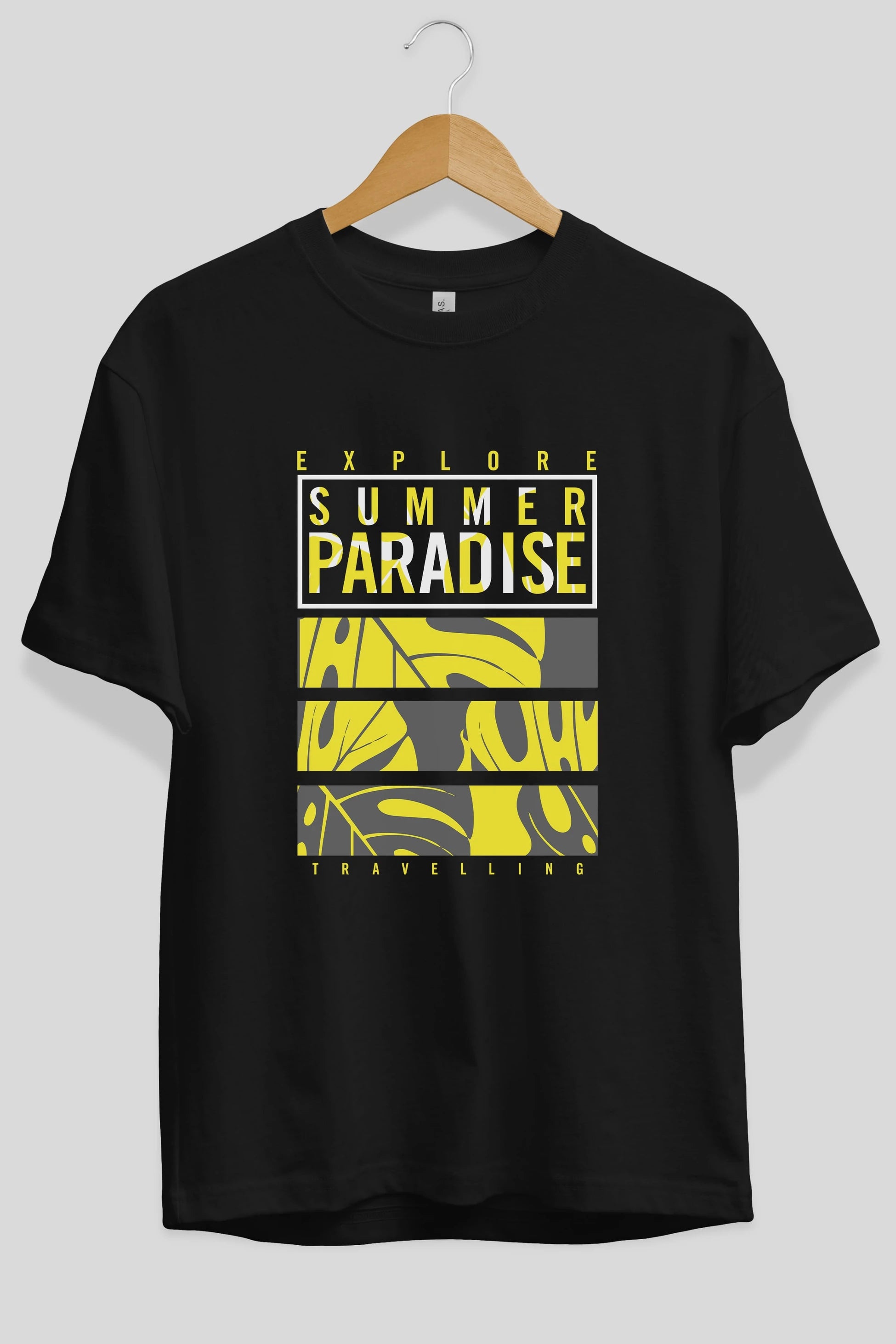 Summer Paradise Ön Baskılı Oversize t-shirt Erkek Kadın Unisex