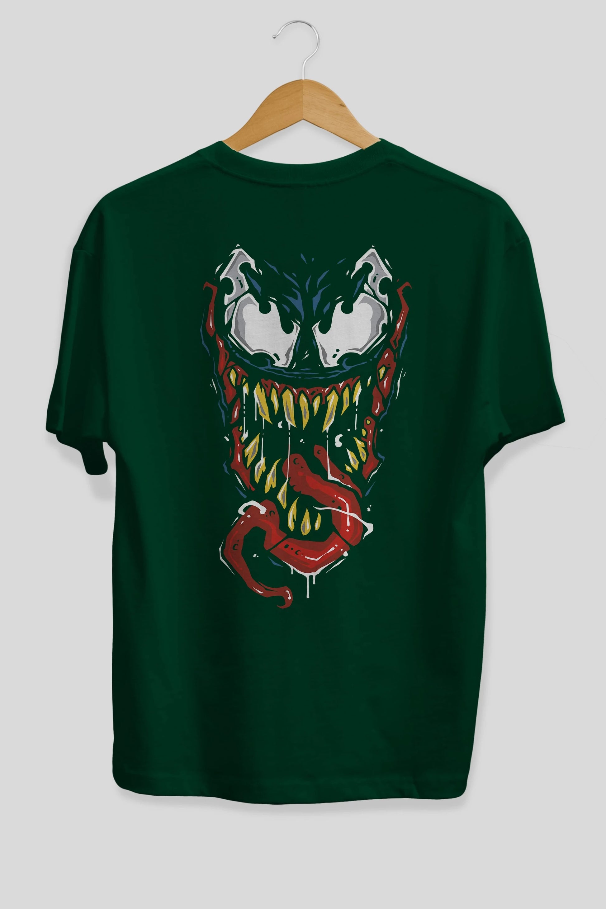 Venom (15) Arka Baskılı Oversize t-shirt Erkek Kadın Unisex %100 Pamuk Bisiklet Yaka tişort