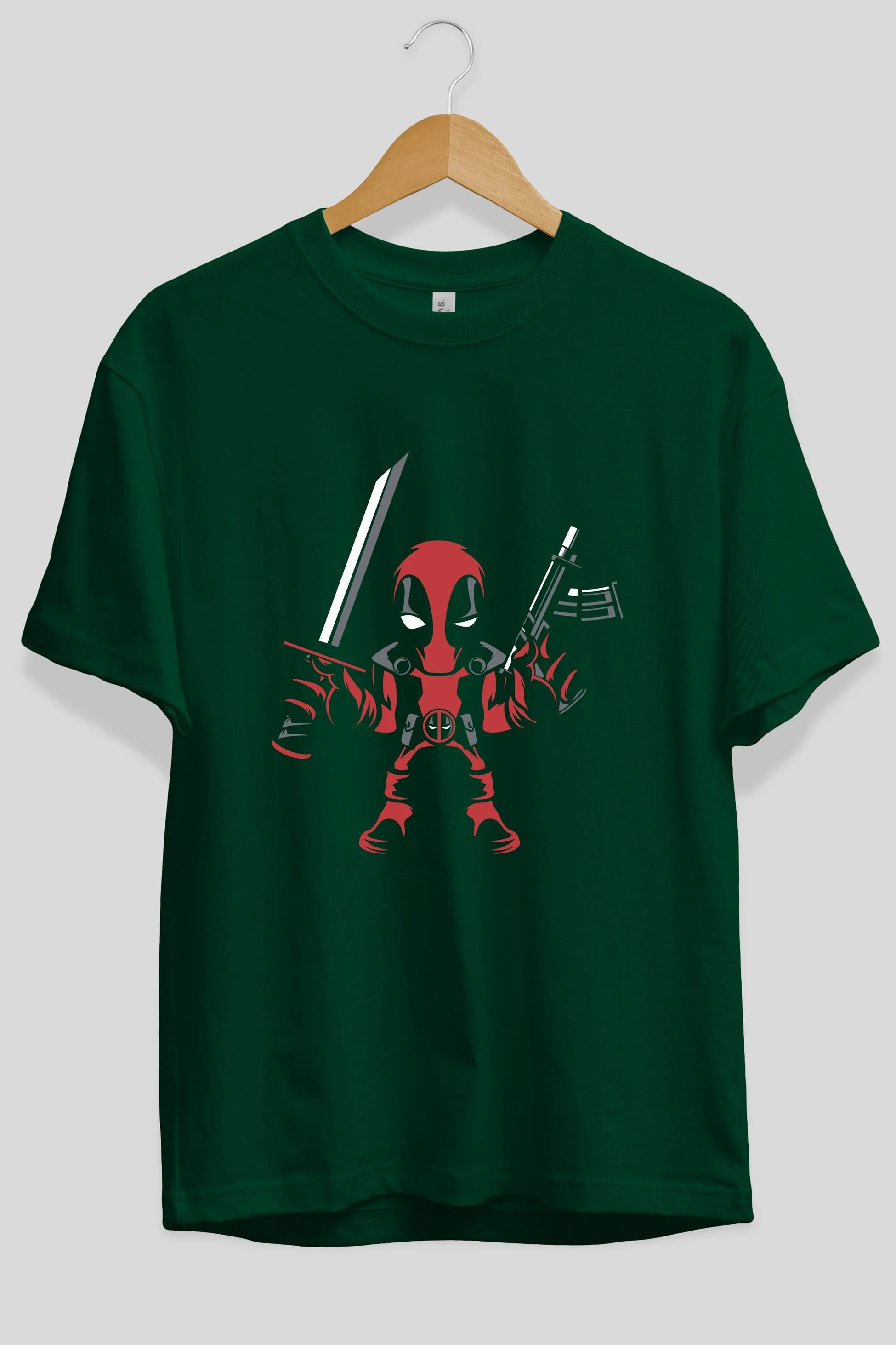 Deadpool (11) Ön Baskılı Oversize t-shirt Erkek Kadın Unisex %100 Pamuk Bisiklet Yaka tişort