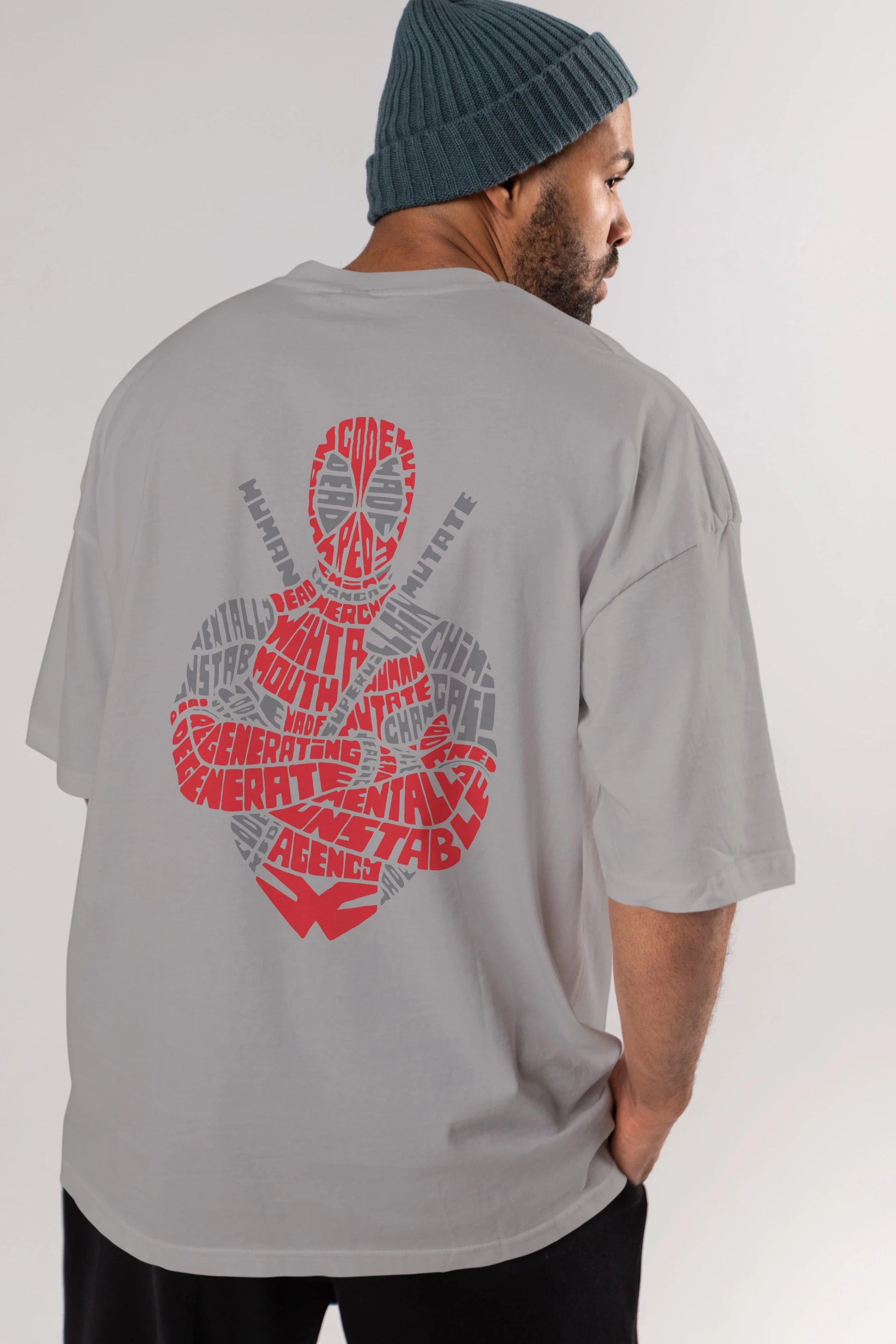Deadpool (16) Arka Baskılı Oversize t-shirt Erkek Kadın Unisex %100 Pamuk Bisiklet Yaka tişort