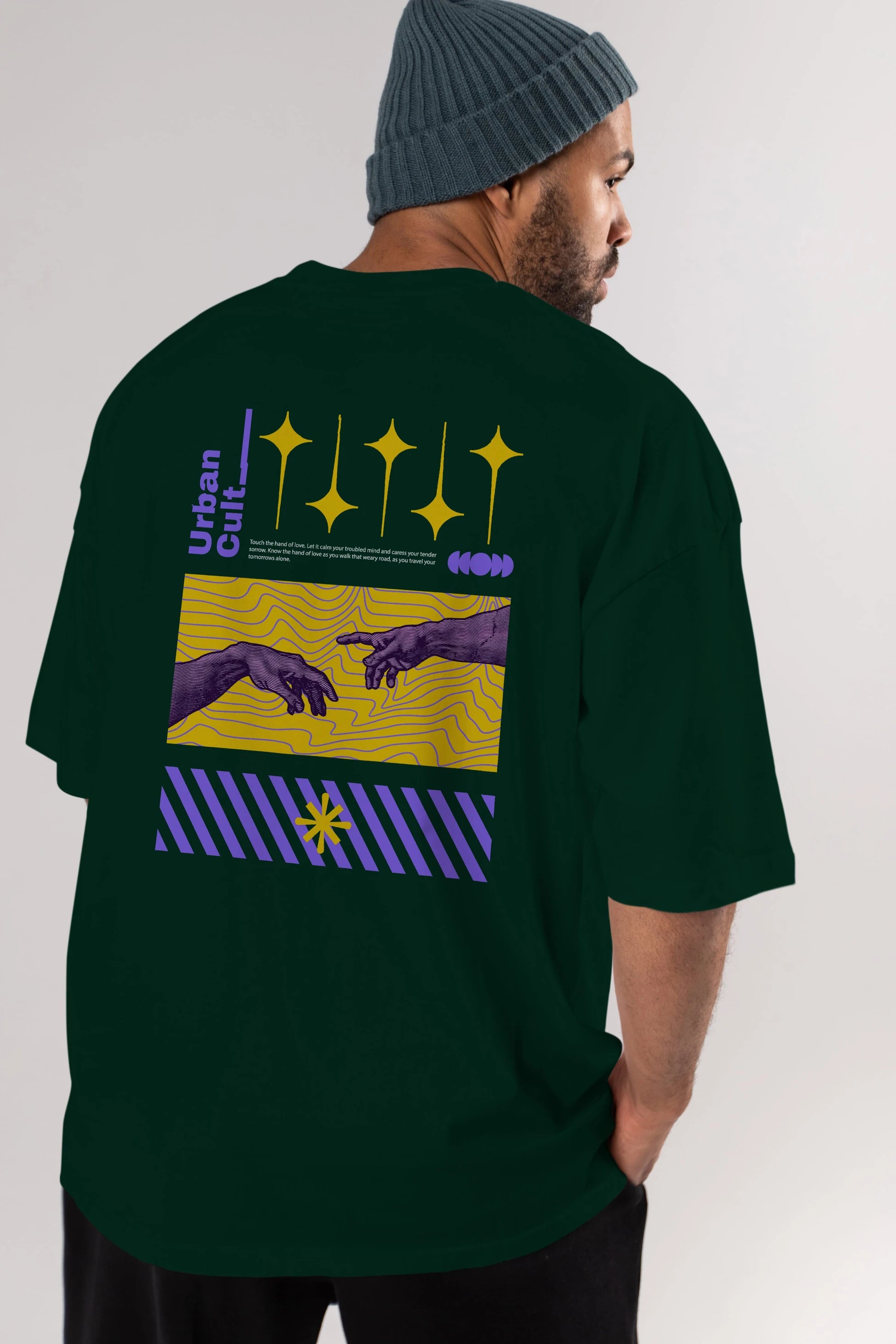 Urban Cult Arka Baskılı Oversize t-shirt Erkek Kadın Unisex