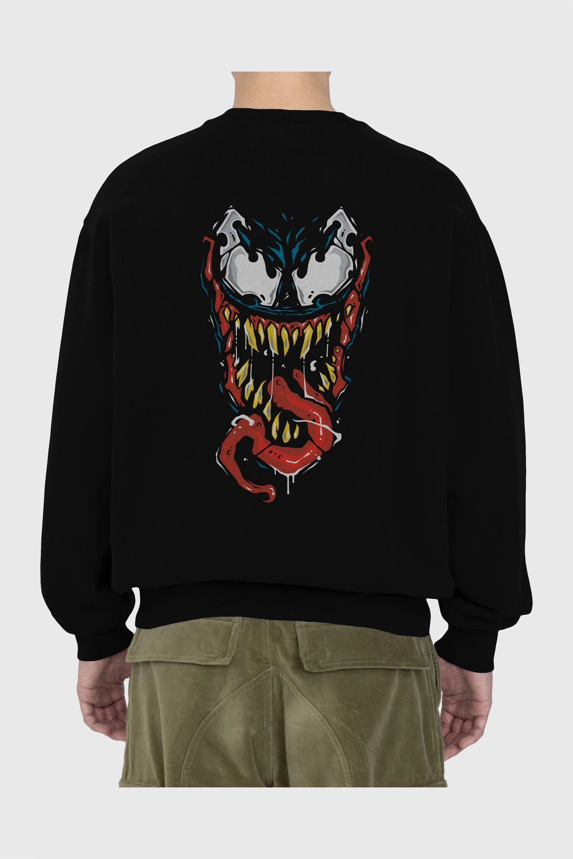 Venom (15) Arka Baskılı Oversize Sweatshirt Erkek Kadın Unisex