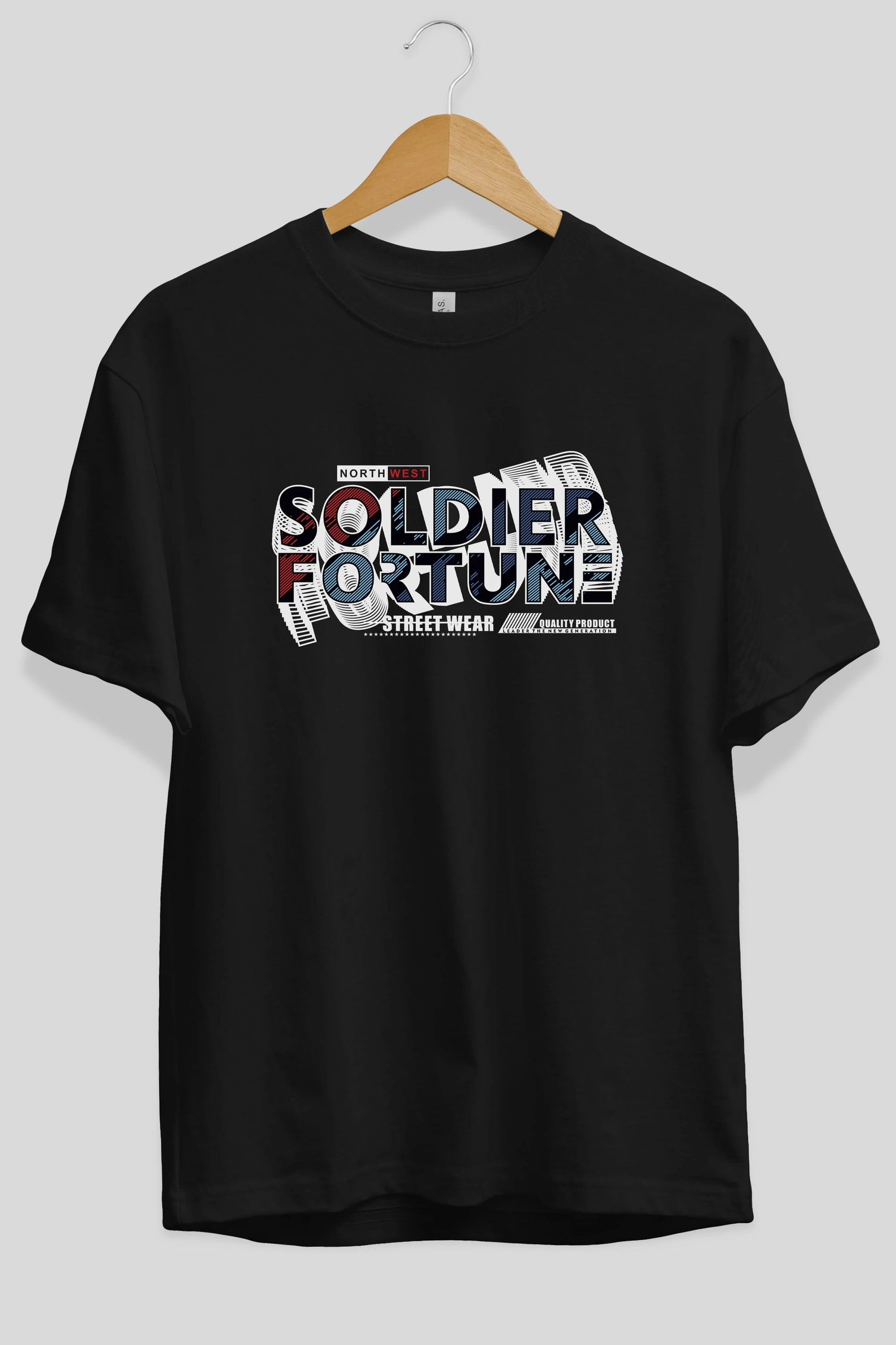 Soldier Fortune Ön Baskılı Oversize t-shirt Erkek Kadın Unisex