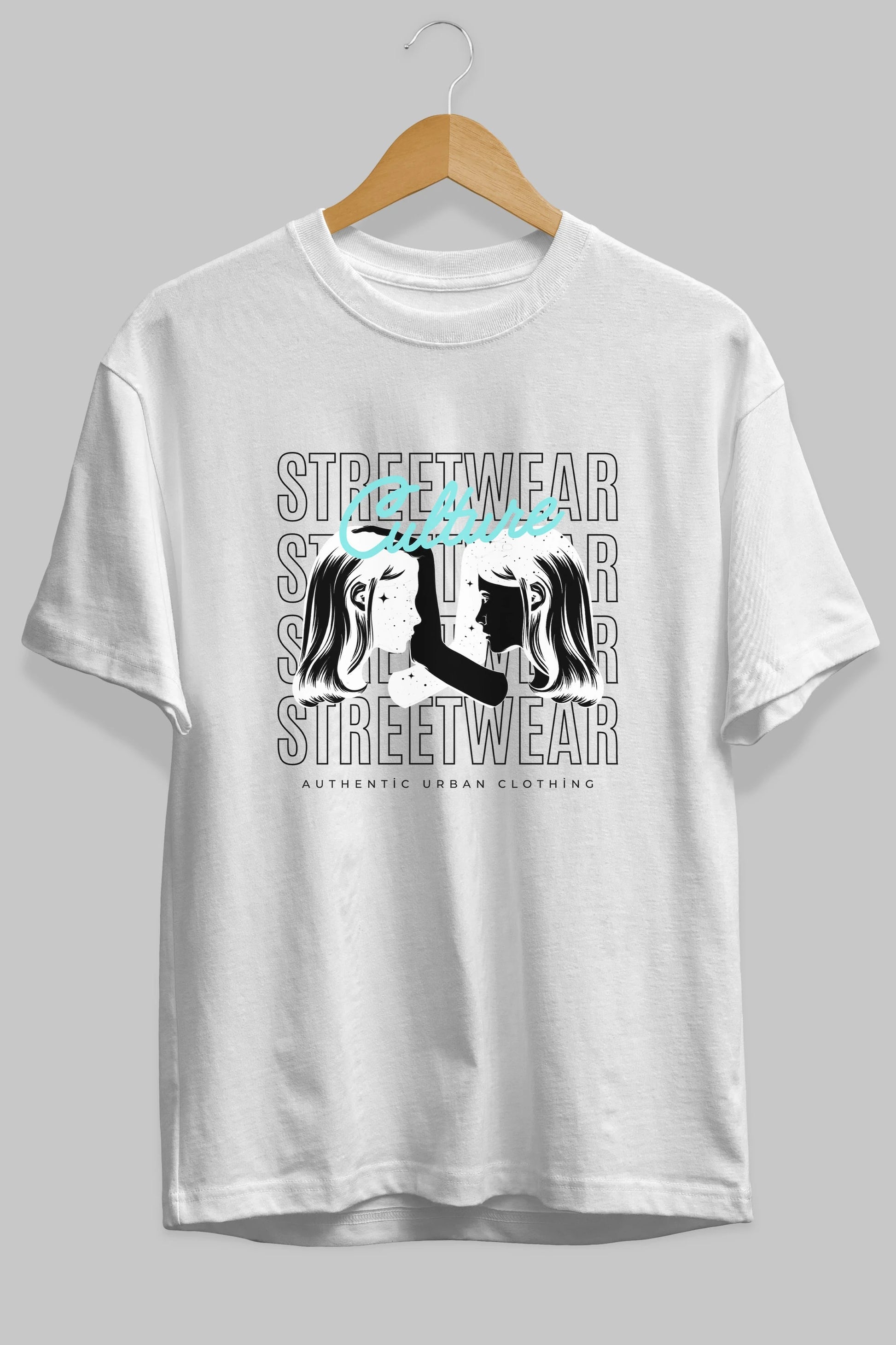 Culture Streetwear Yazılı Ön Baskılı Oversize t-shirt Erkek Kadın Unisex