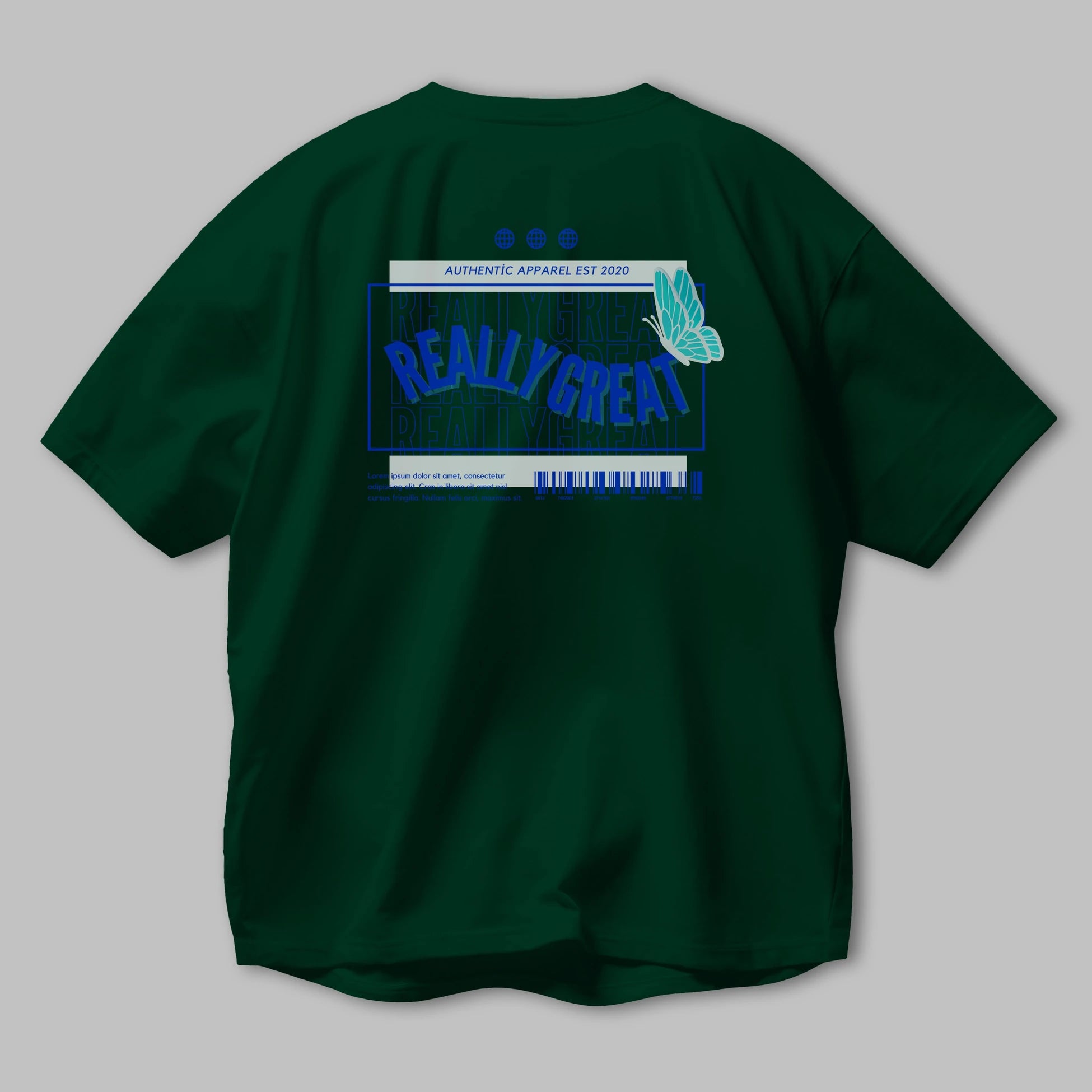 Really Great Yazılı Arka Baskılı Oversize t-shirt Erkek Kadın Unisex