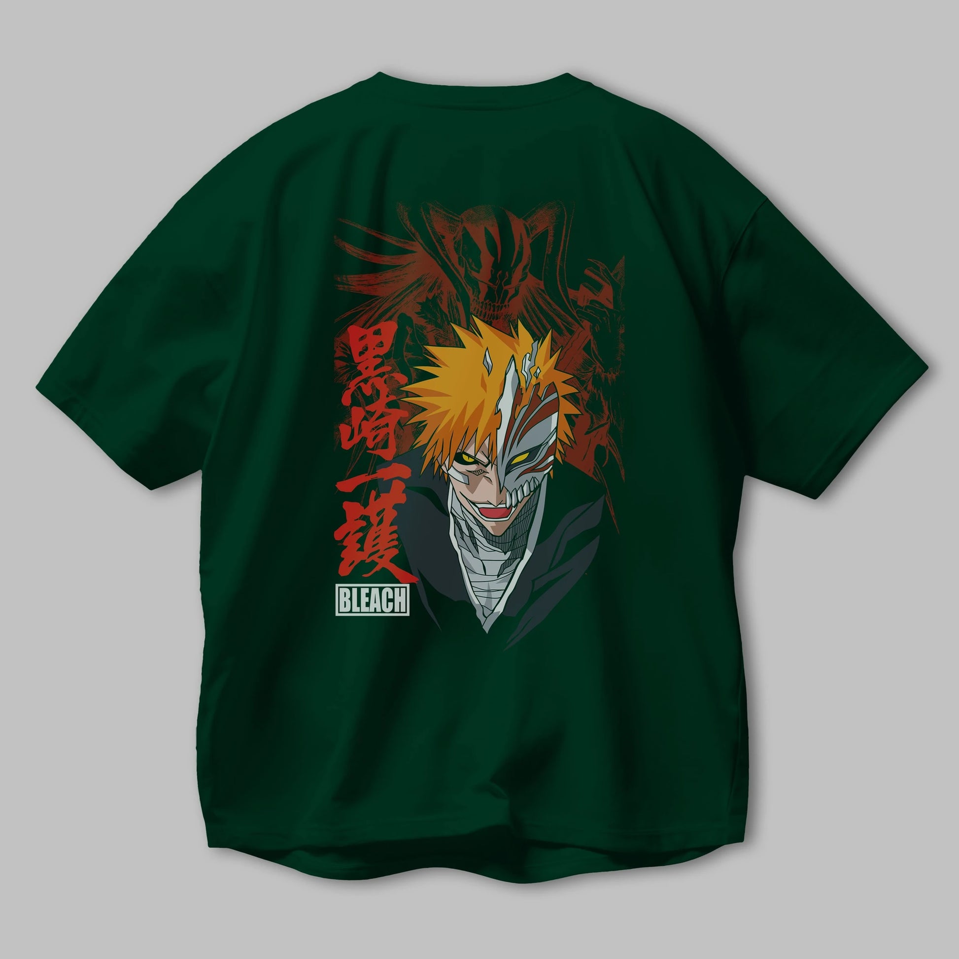 ICHIGO KUROSAKI VIZARD Anime Arka Baskılı Oversize t-shirt Erkek Kadın Unisex