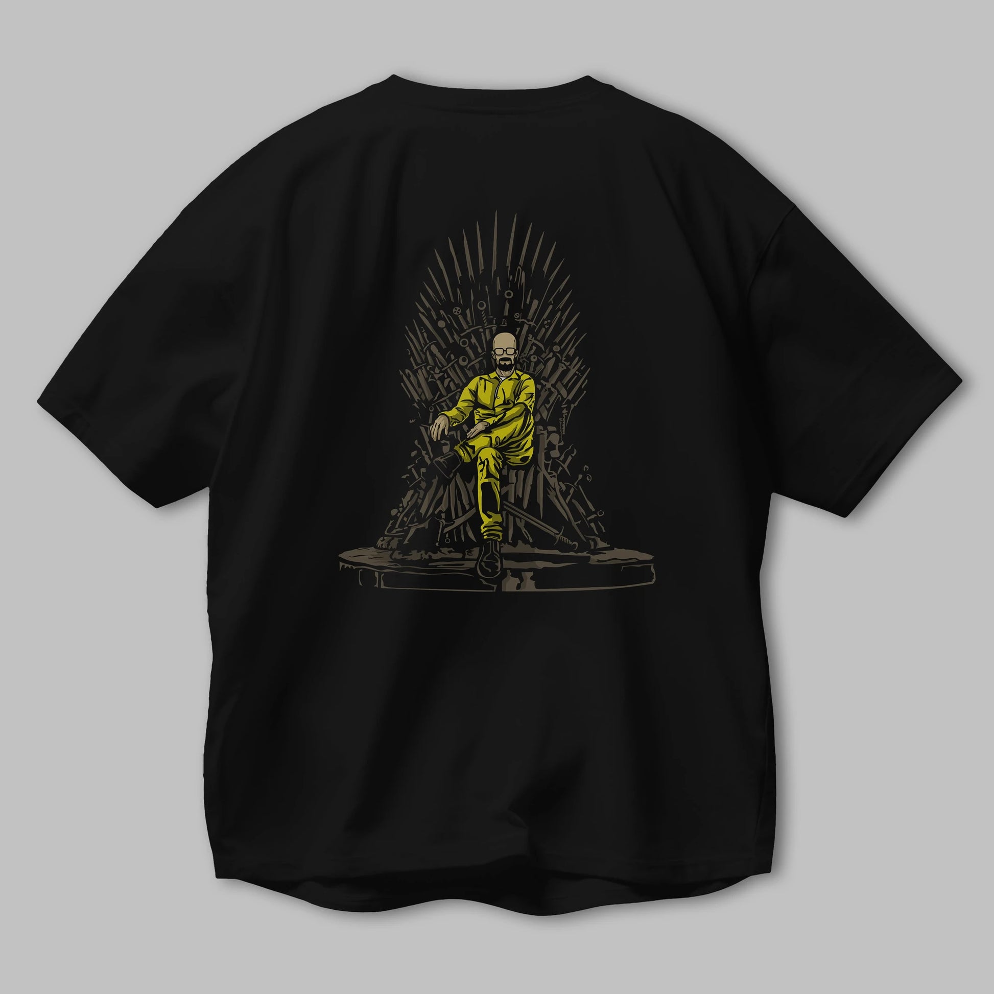 Danger Throne Arka Baskılı Oversize t-shirt Erkek Kadın Unisex %100 Pamuk