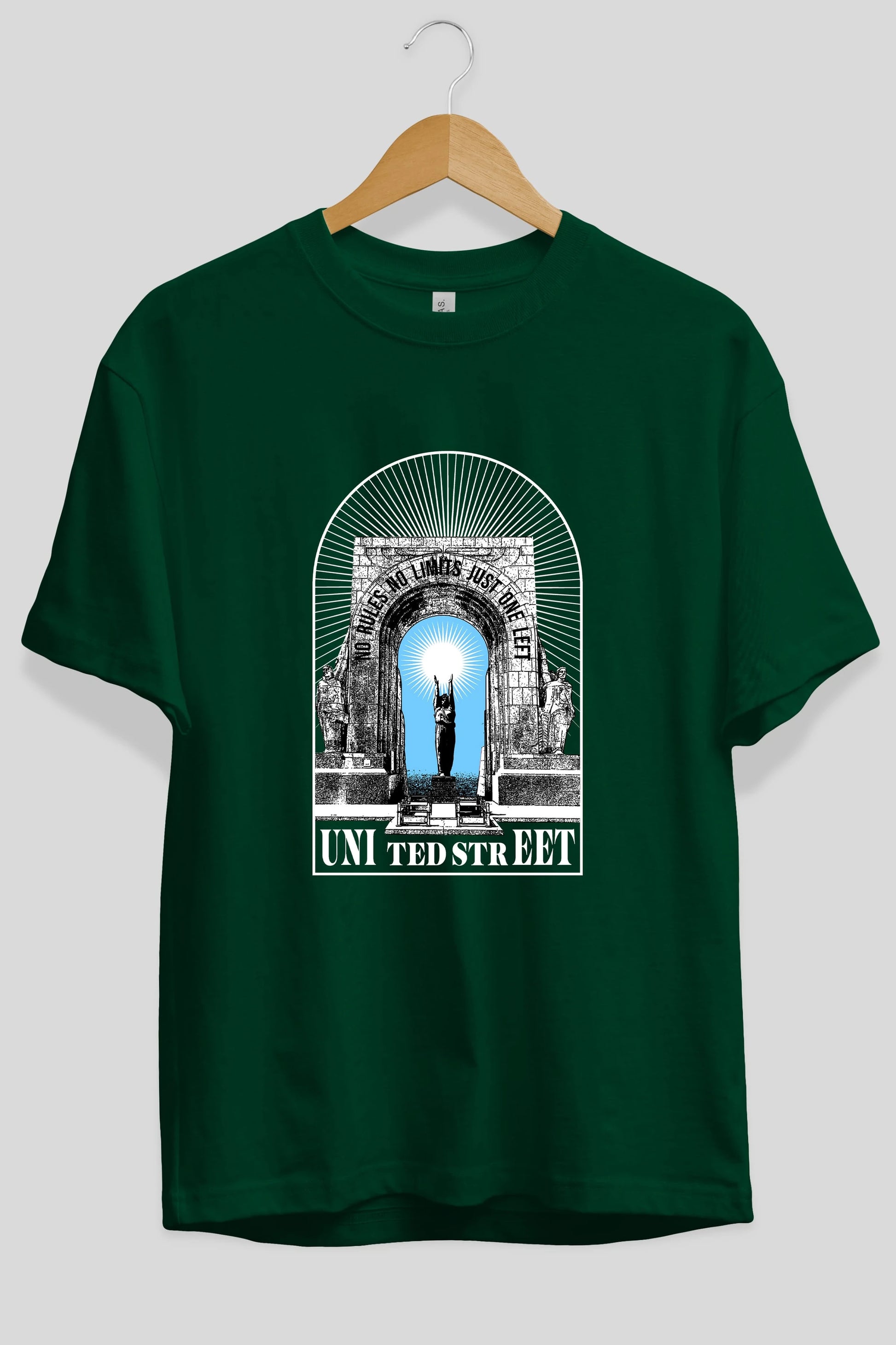 No Rules No Limits Ön Baskılı Oversize t-shirt Erkek Kadın Unisex