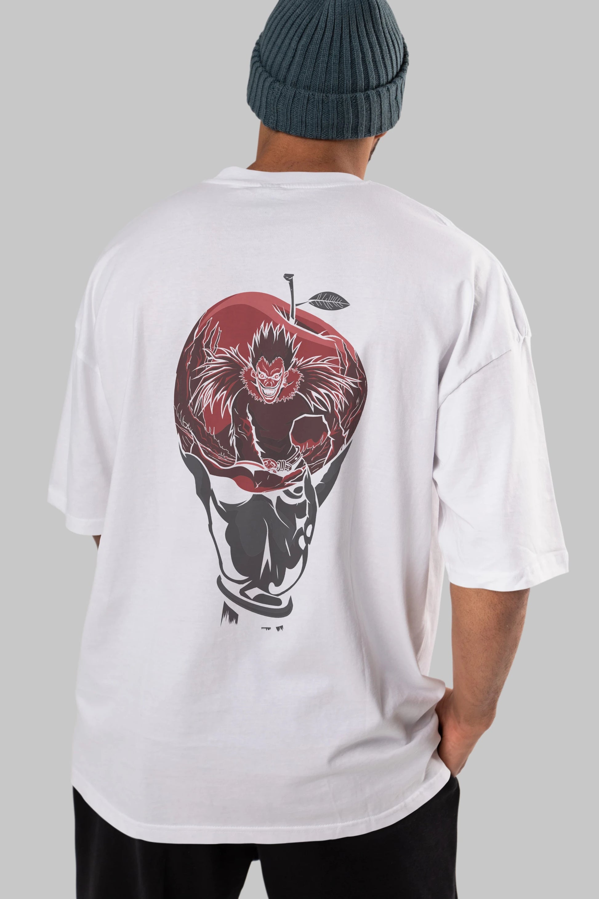 DEATH NOTE -RYUK Anime Arka Baskılı Oversize t-shirt Erkek Kadın Unisex