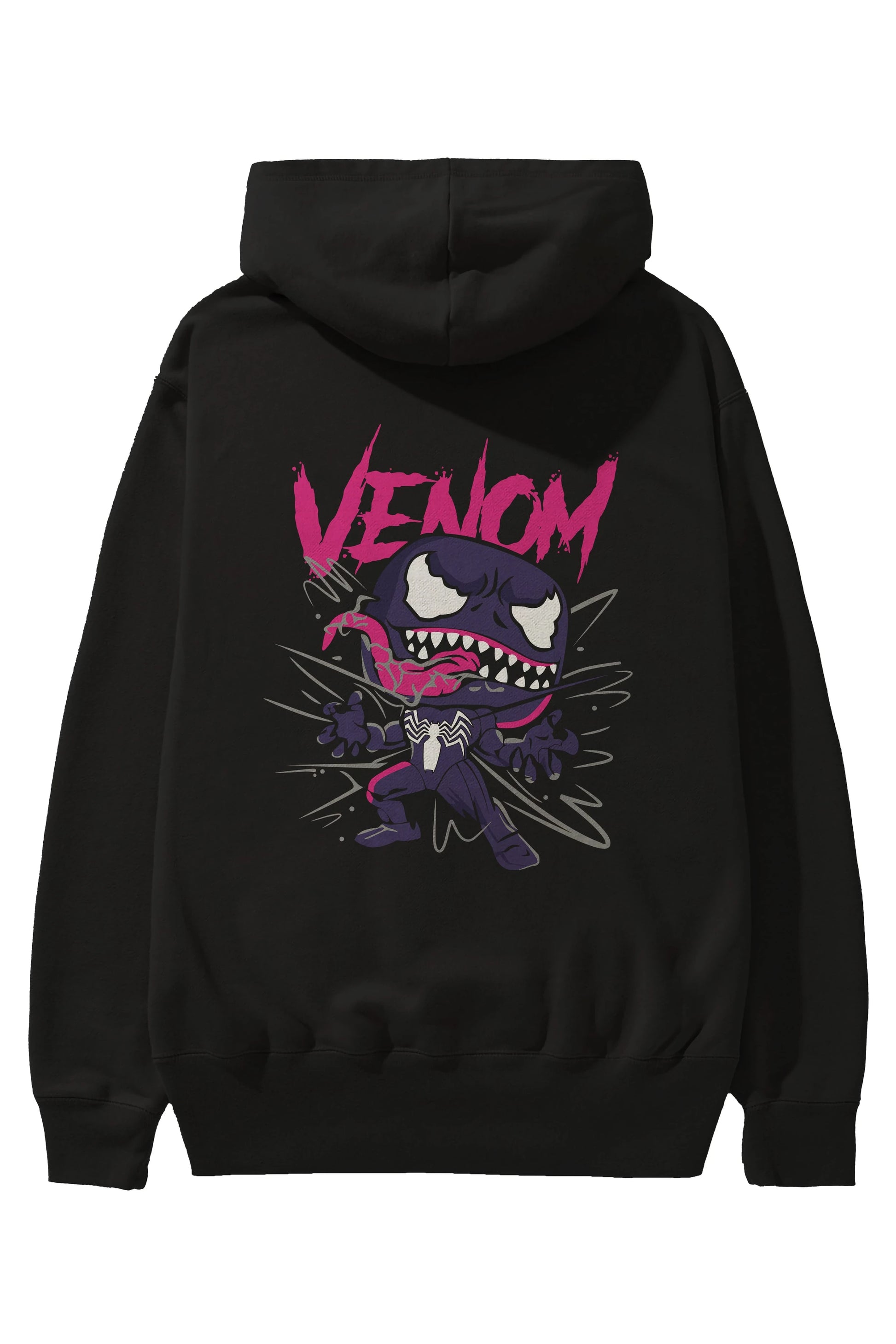 Venom (20) Arka Baskılı Hoodie Oversize Kapüşonlu Sweatshirt Erkek Kadın Unisex