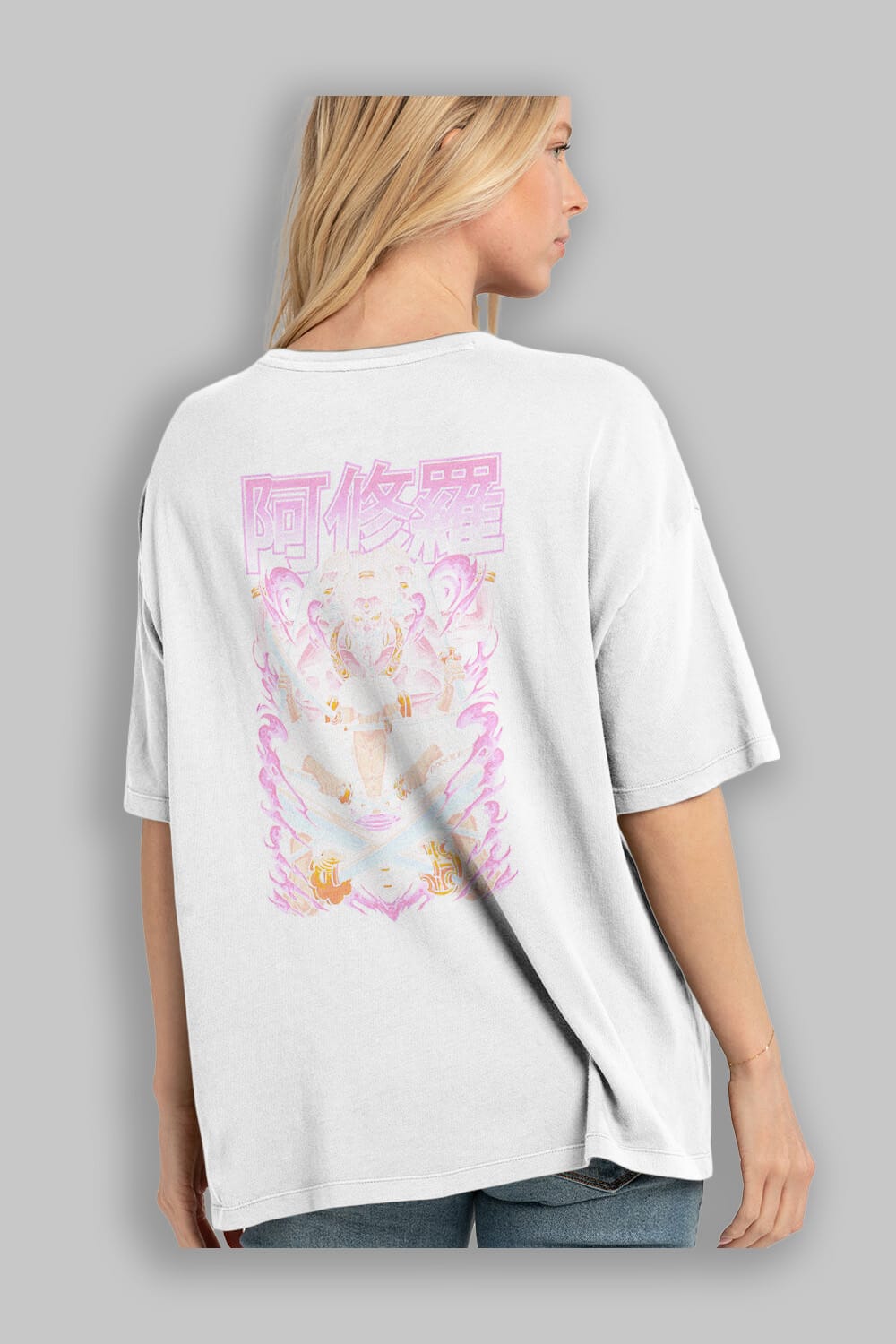 Roronoa Zoro 1 Anime Arka Baskılı Oversize t-shirt Erkek Kadın Unisex