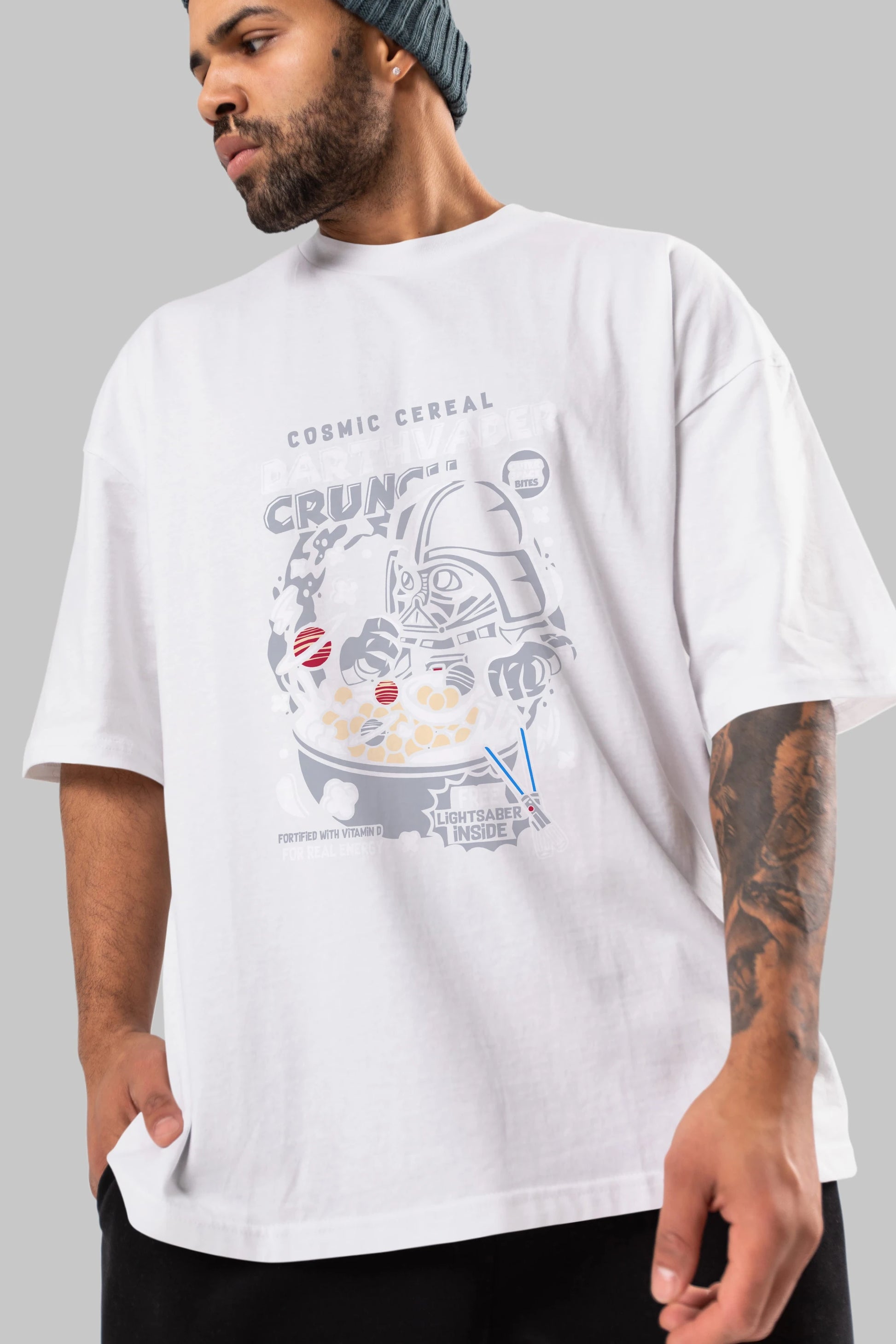 Darth Vader (2) Ön Baskılı Oversize t-shirt Erkek Kadın Unisex %100 Pamuk Bisiklet Yaka tişort