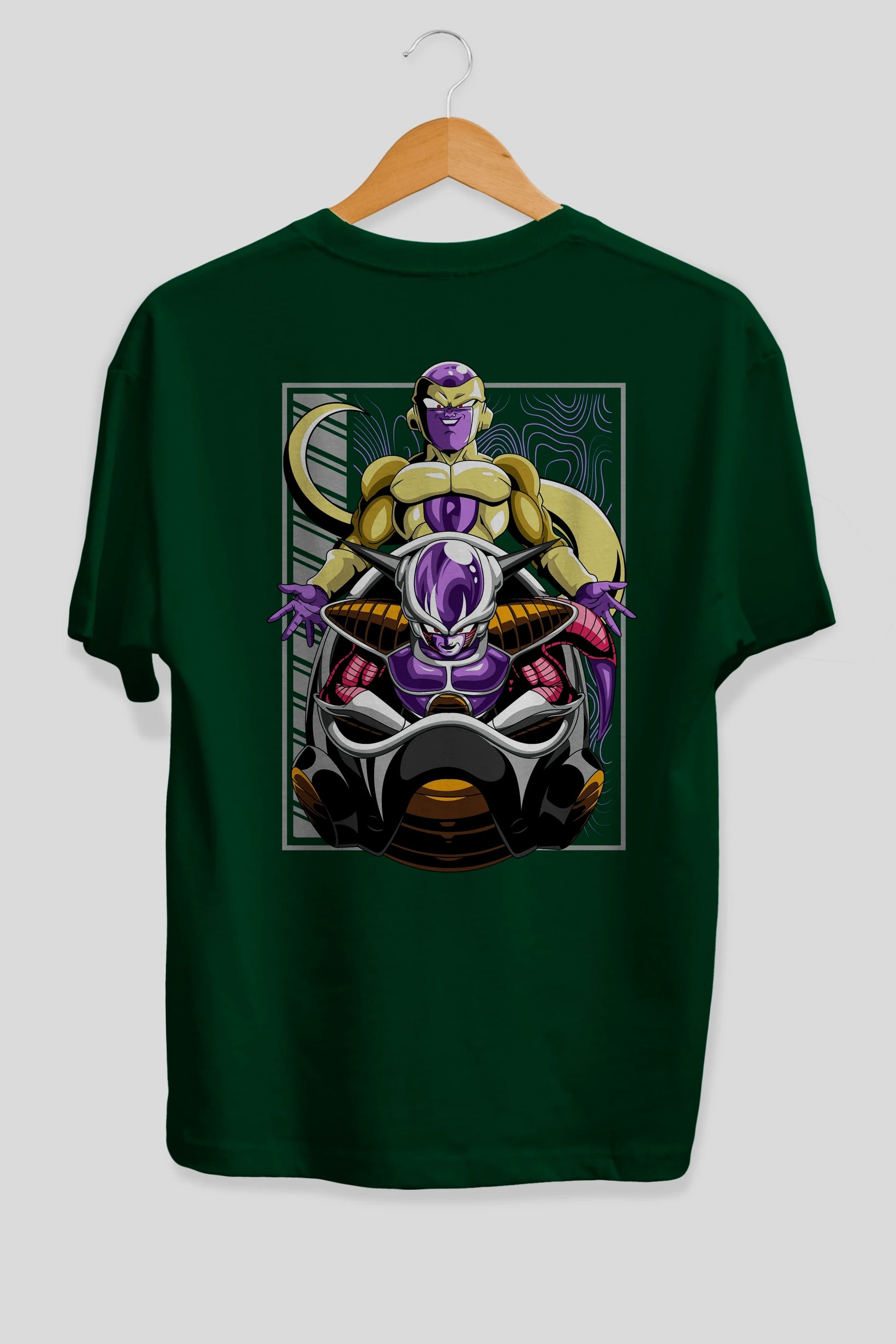 DragonBall Freezer Anime Arka Baskılı Oversize t-shirt Erkek Kadın Unisex