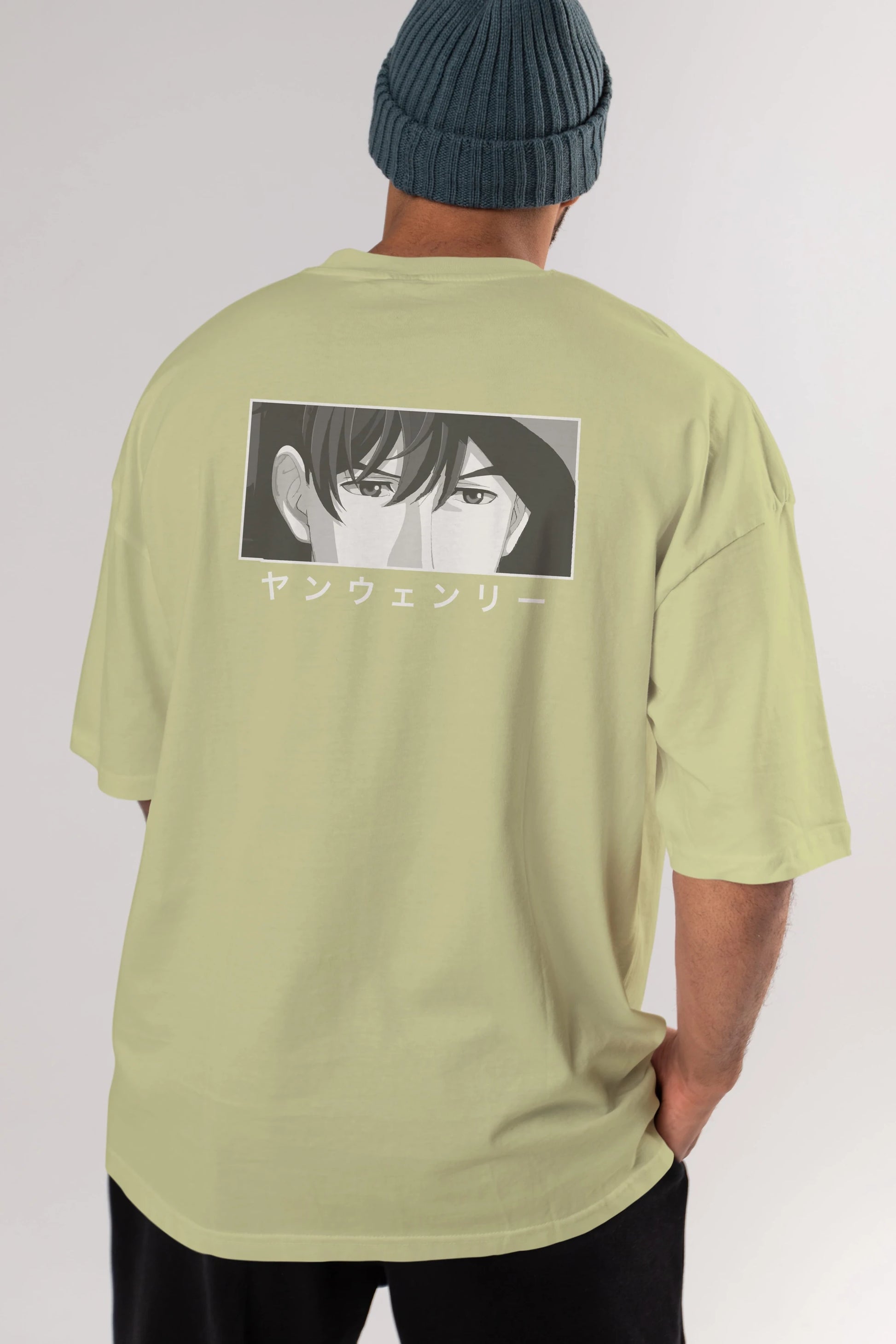 Wen-li Yang 1 Anime Arka Baskılı Oversize t-shirt Erkek Kadın Unisex
