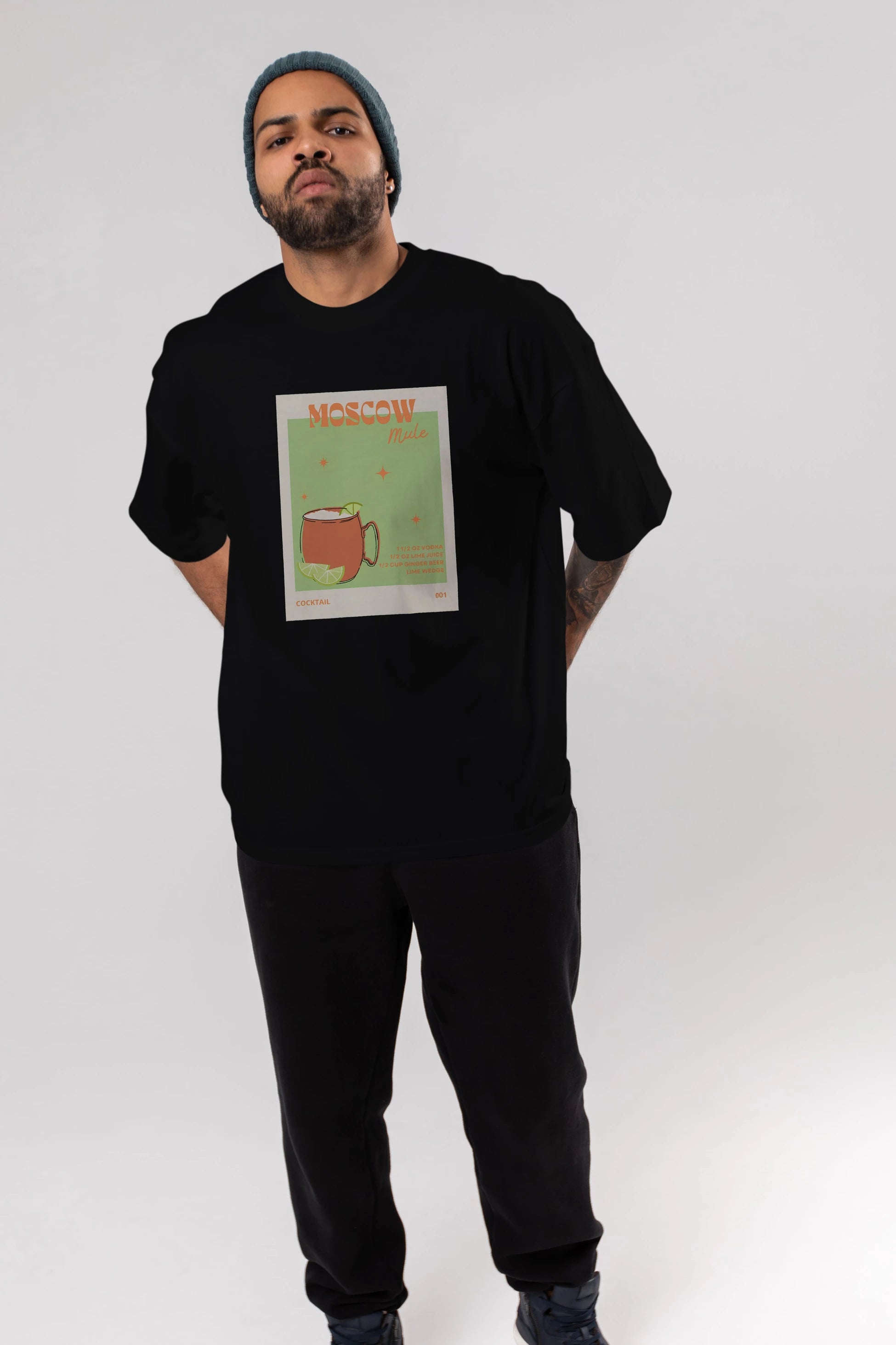 Moscow Mule 2 Ön Baskılı Oversize t-shirt Erkek Kadın Unisex %100 Pamuk Bisiklet Yaka tişort