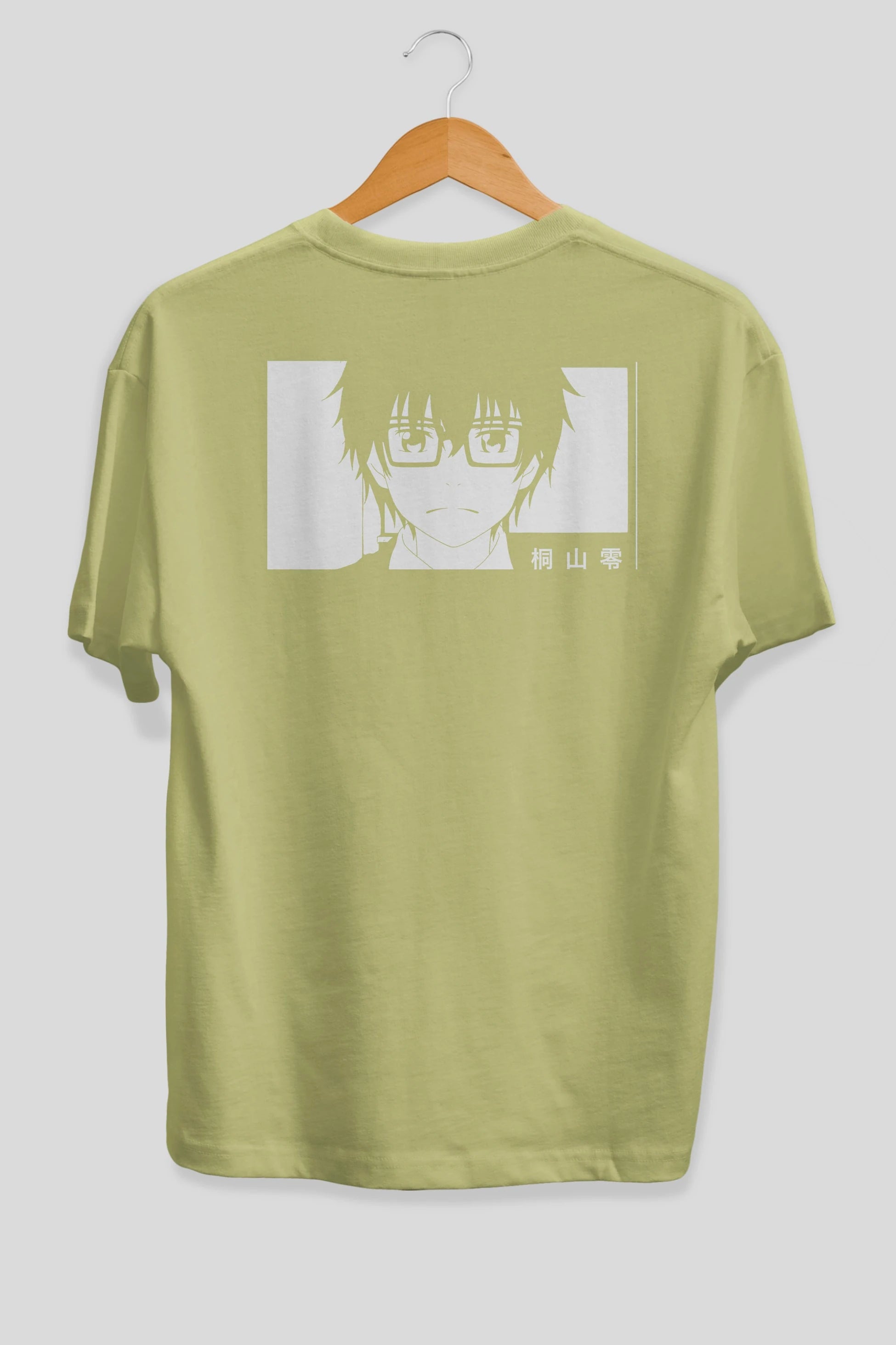 Rei Kiriyama 3 Anime Arka Baskılı Oversize t-shirt Erkek Kadın Unisex