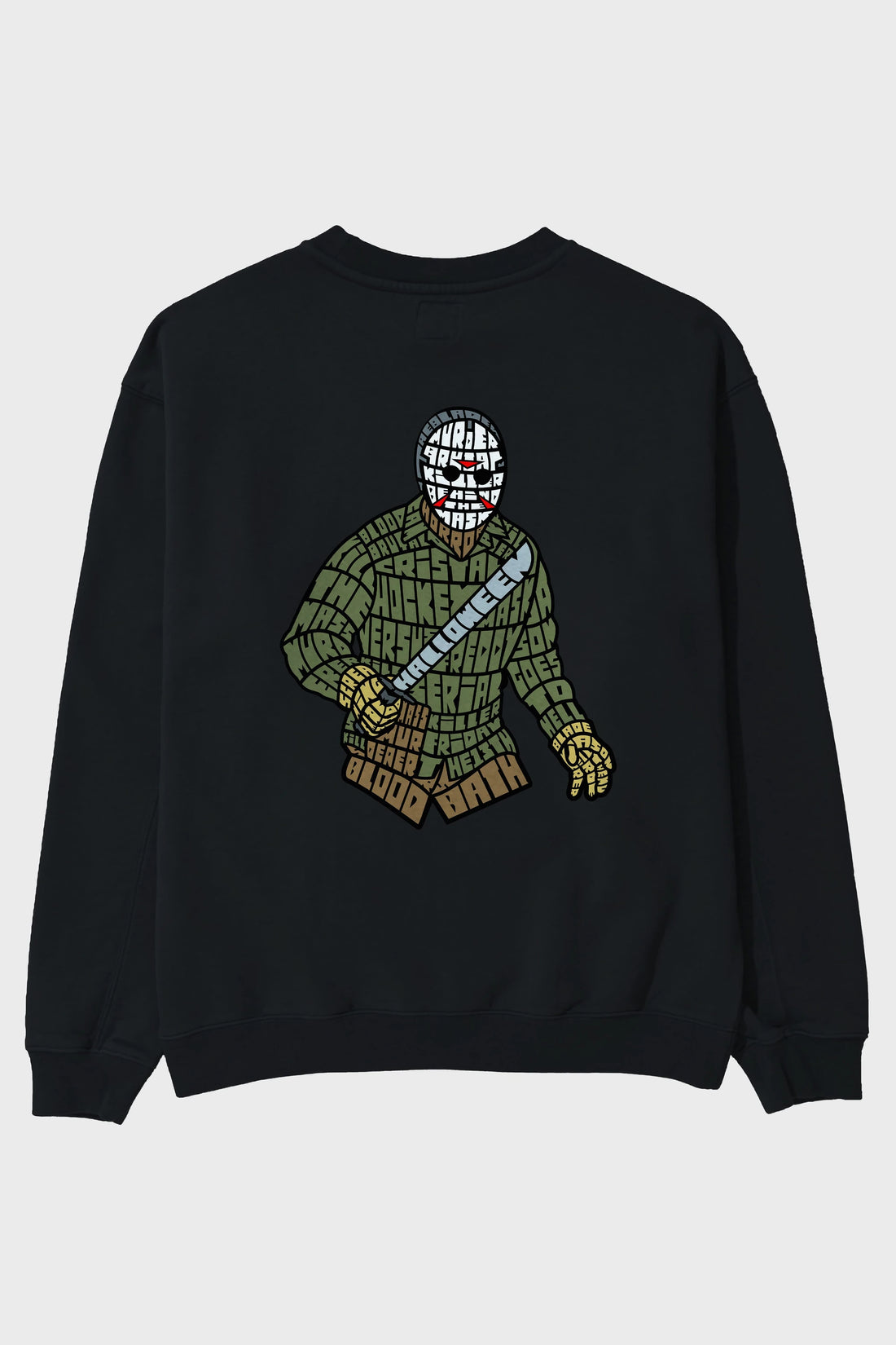 Jason Arka Baskılı Oversize Sweatshirt Erkek Kadın Unisex
