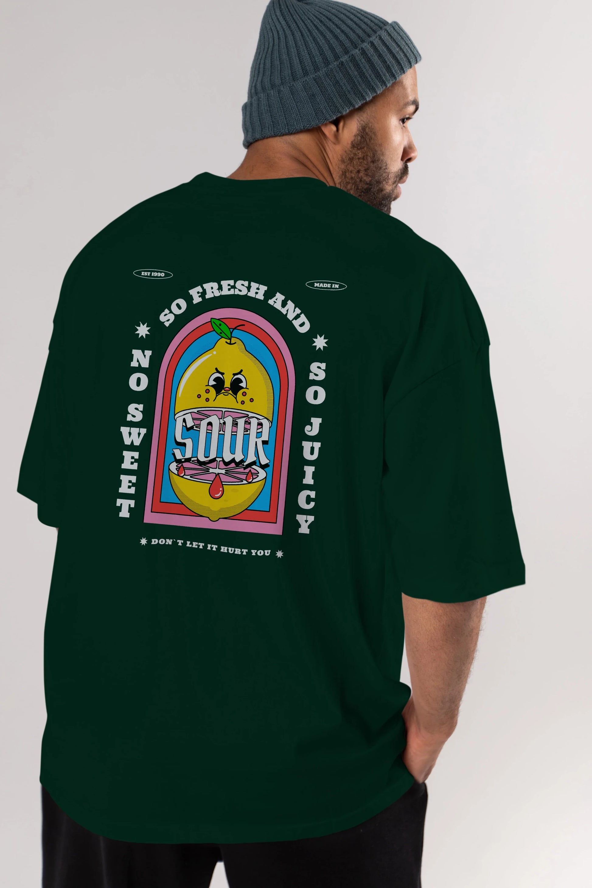 So Fresh And Sour Arka Baskılı Oversize t-shirt Erkek Kadın Unisex