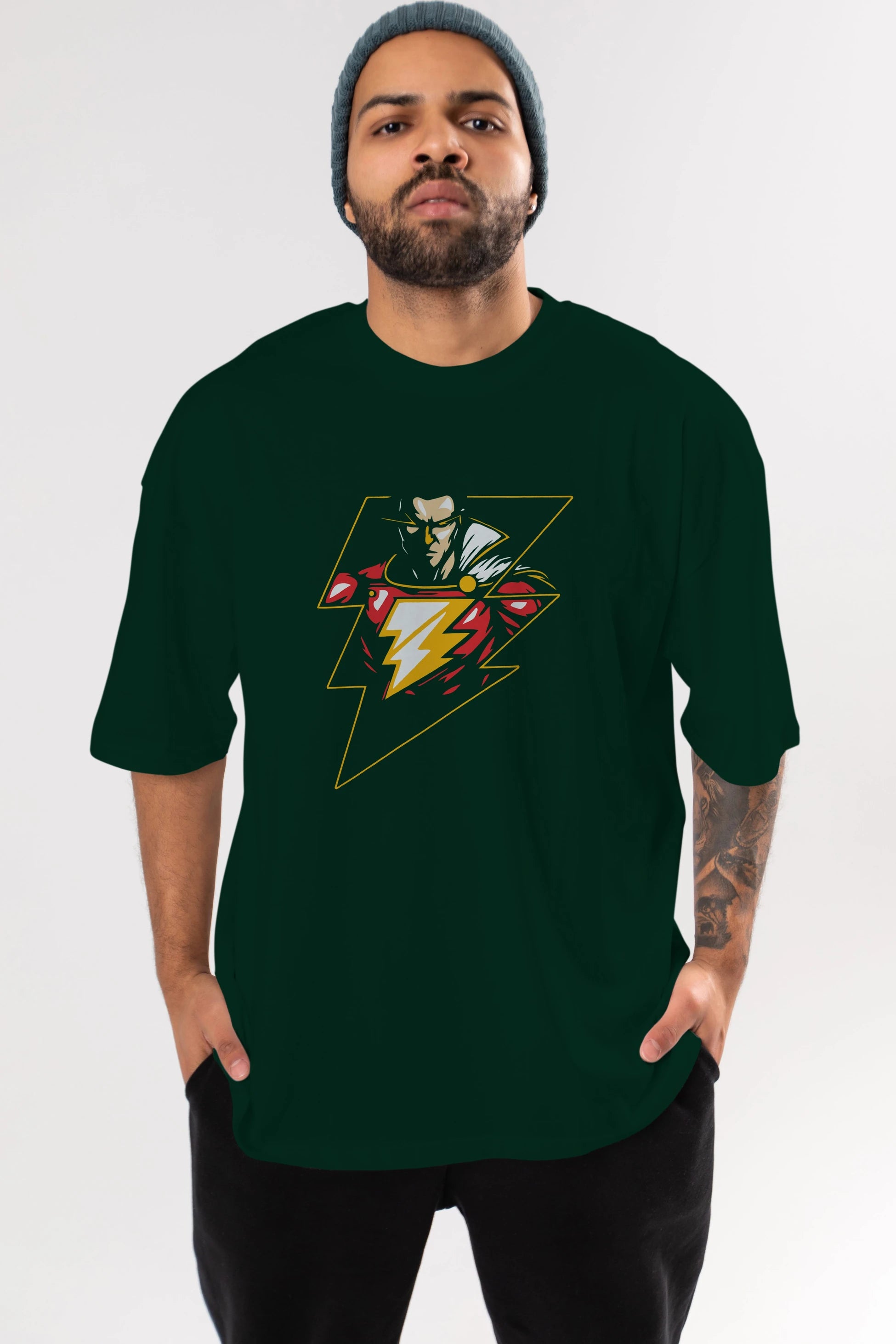 Flash Avengers (3) Ön Baskılı Oversize t-shirt Erkek Kadın Unisex %100 Pamuk Bisiklet Yaka tişort