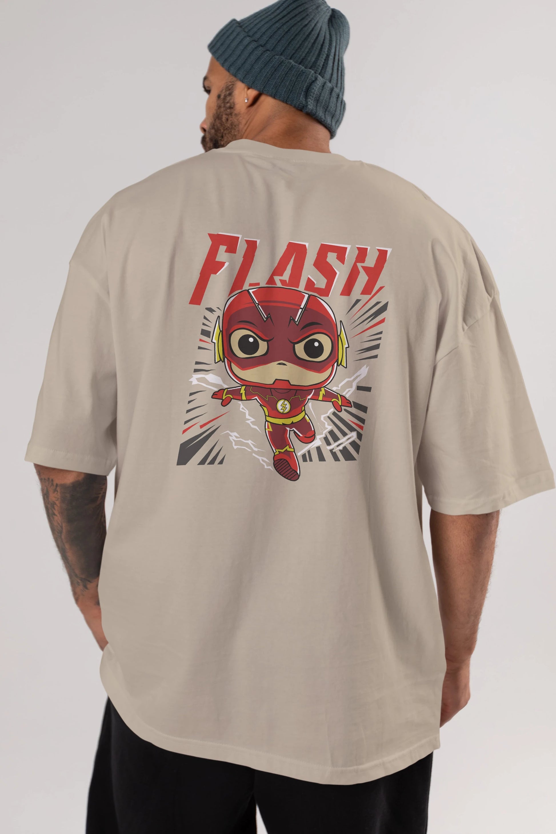 Flash Avengers (4) Arka Baskılı Oversize t-shirt Erkek Kadın Unisex %100 Pamuk Bisiklet Yaka tişort