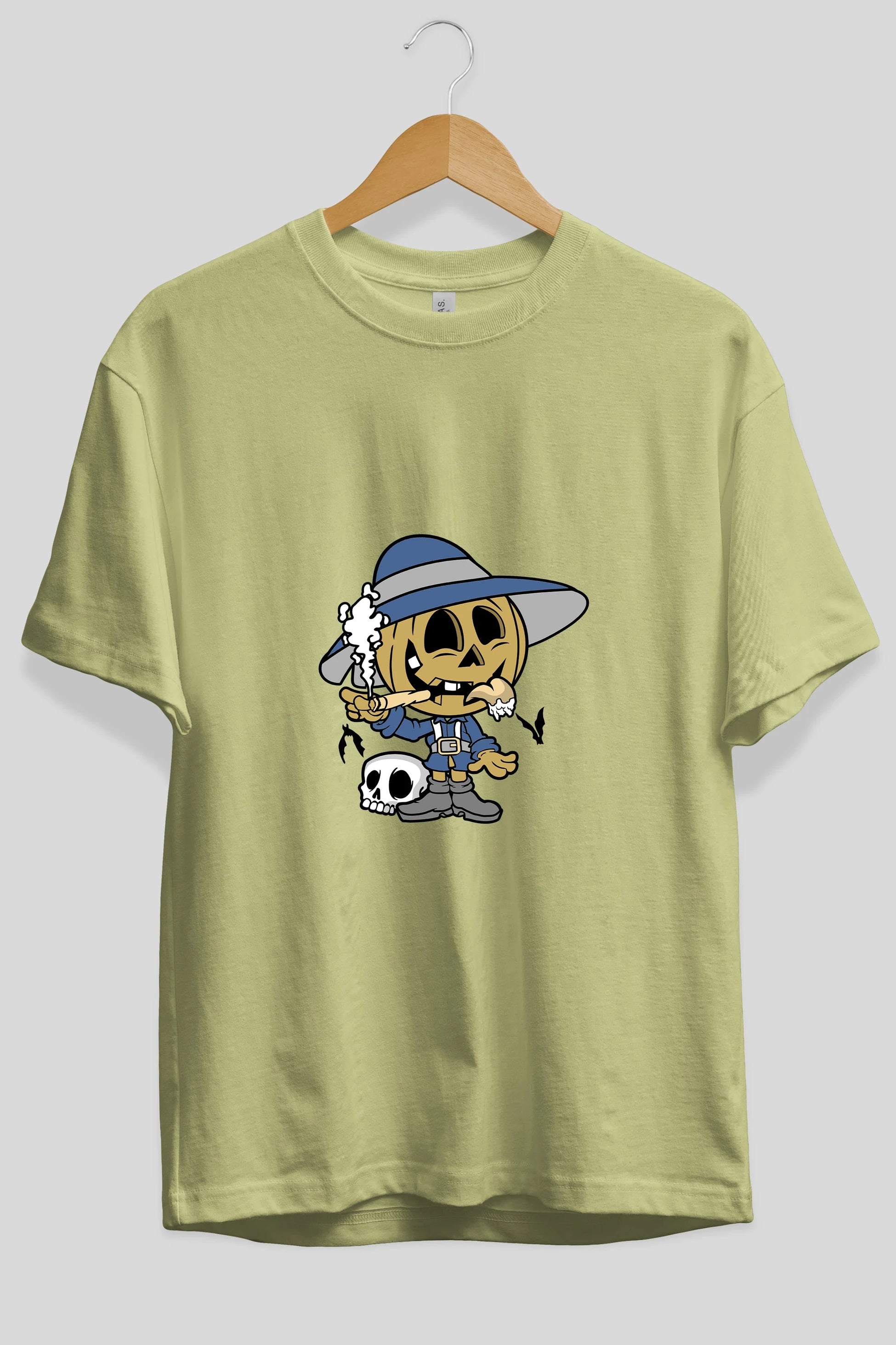 Halloween Kid Ön Baskılı Oversize t-shirt Erkek Kadın Unisex %100 Pamuk tişort