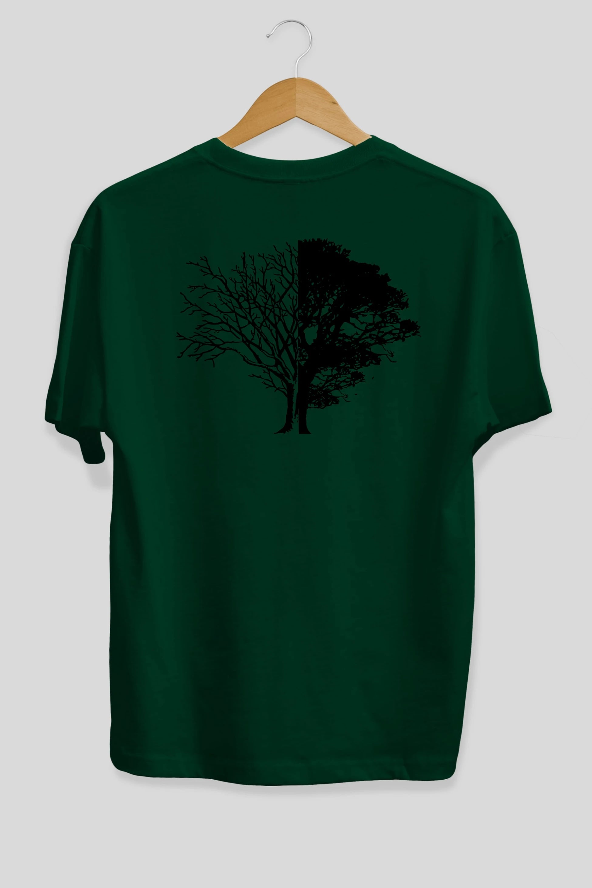 Life And Death Arka Baskılı Oversize t-shirt %100 pamuk Erkek Kadın Unisex