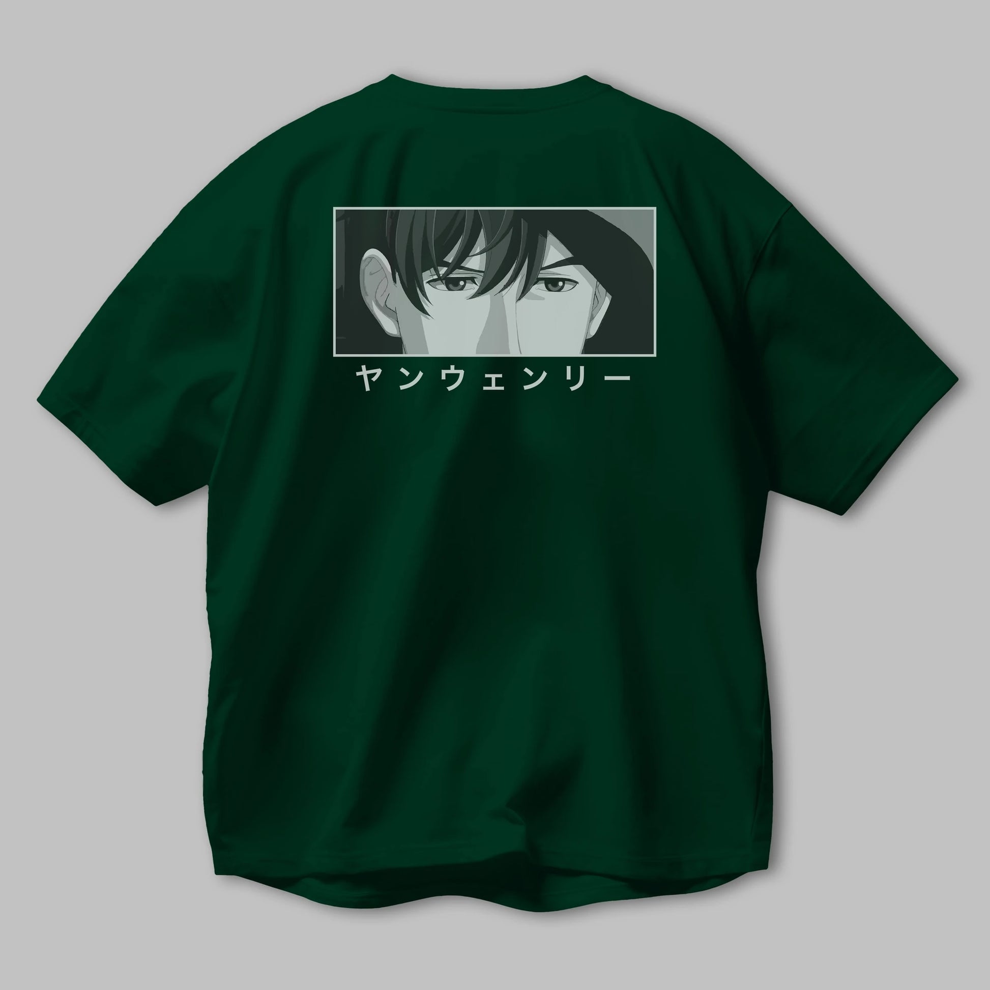 Wen-li Yang 1 Anime Arka Baskılı Oversize t-shirt Erkek Kadın Unisex