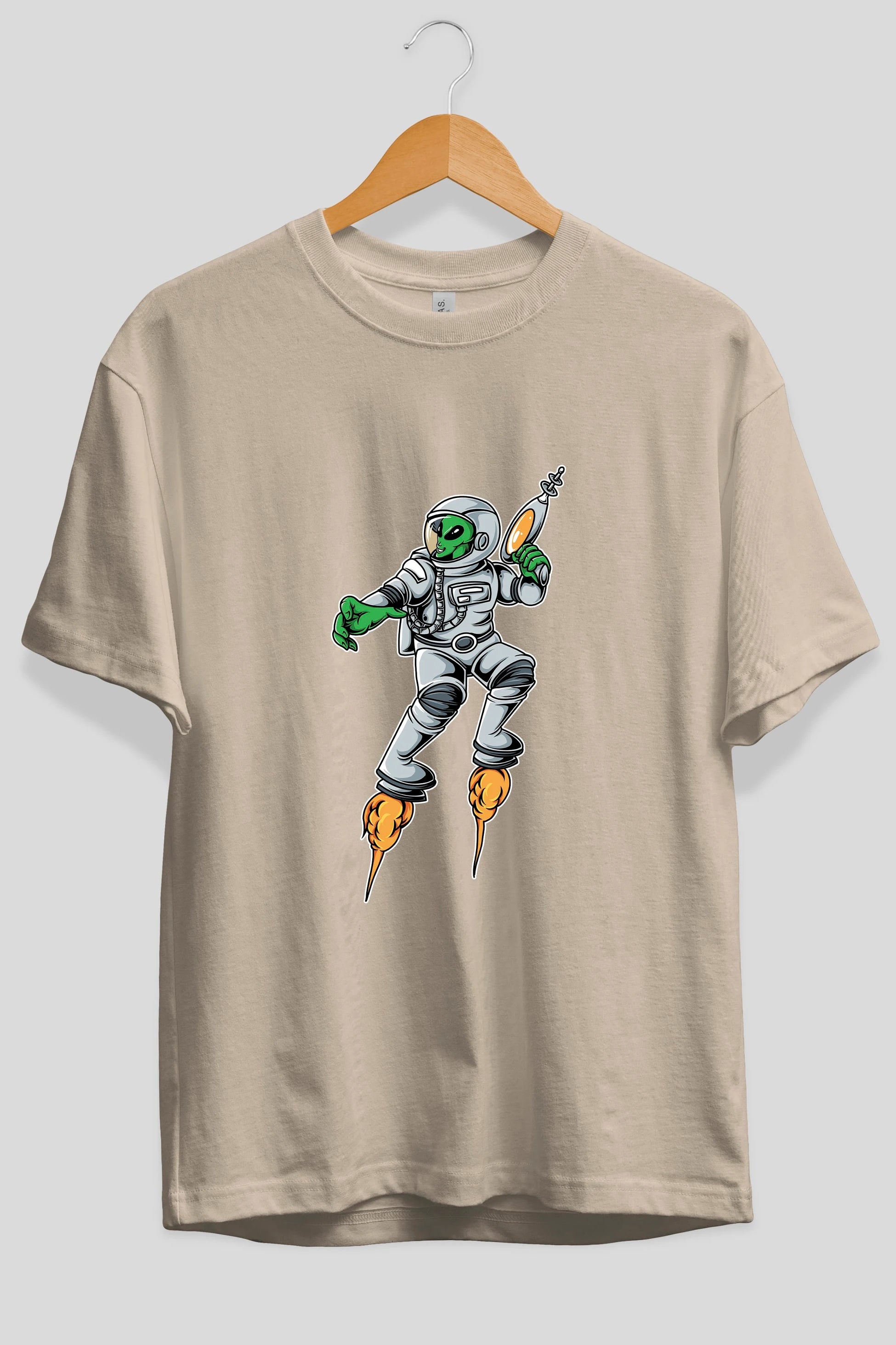 Alien Wars Tshirt Ön Baskılı Oversize t-shirt Erkek Kadın Unisex