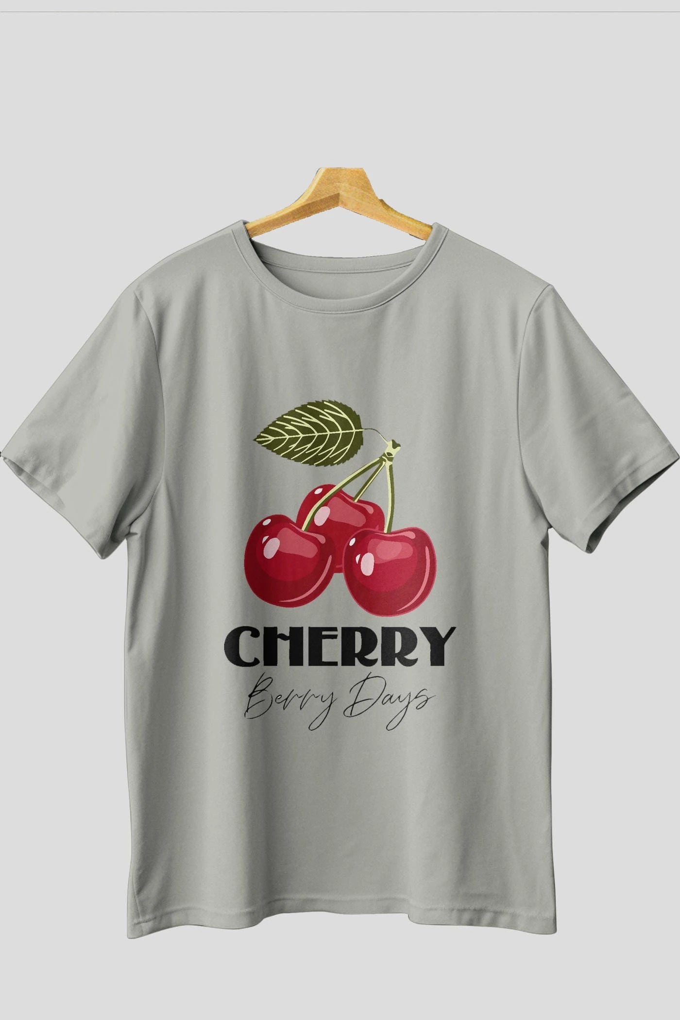 Cherry Cherries 12 Ön Baskılı Oversize t-shirt Erkek Kadın Pamuk Bisiklet Yaka tişort