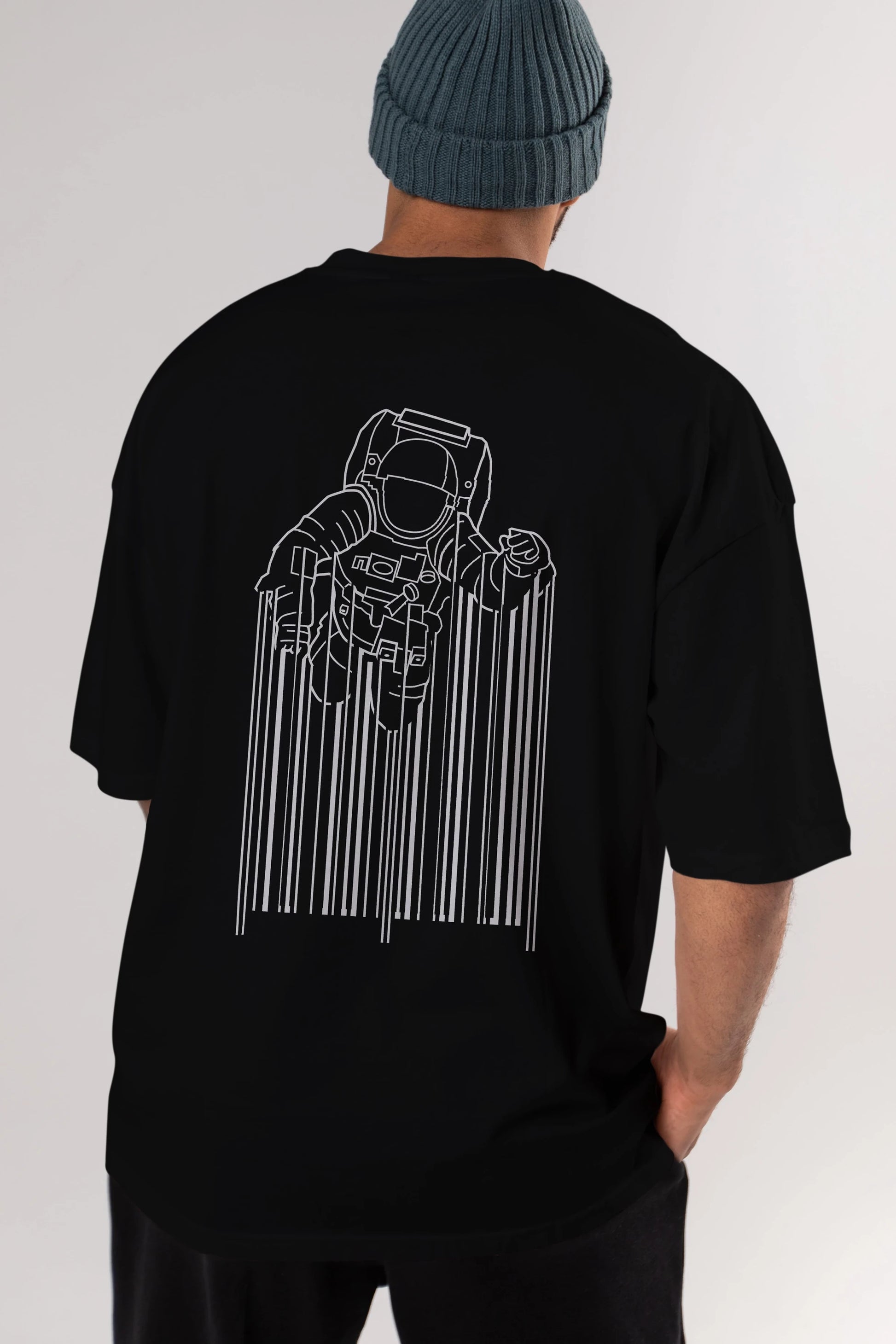 Astrocode Arka Baskılı Oversize t-shirt %100 pamuk Erkek Kadın Unisex
