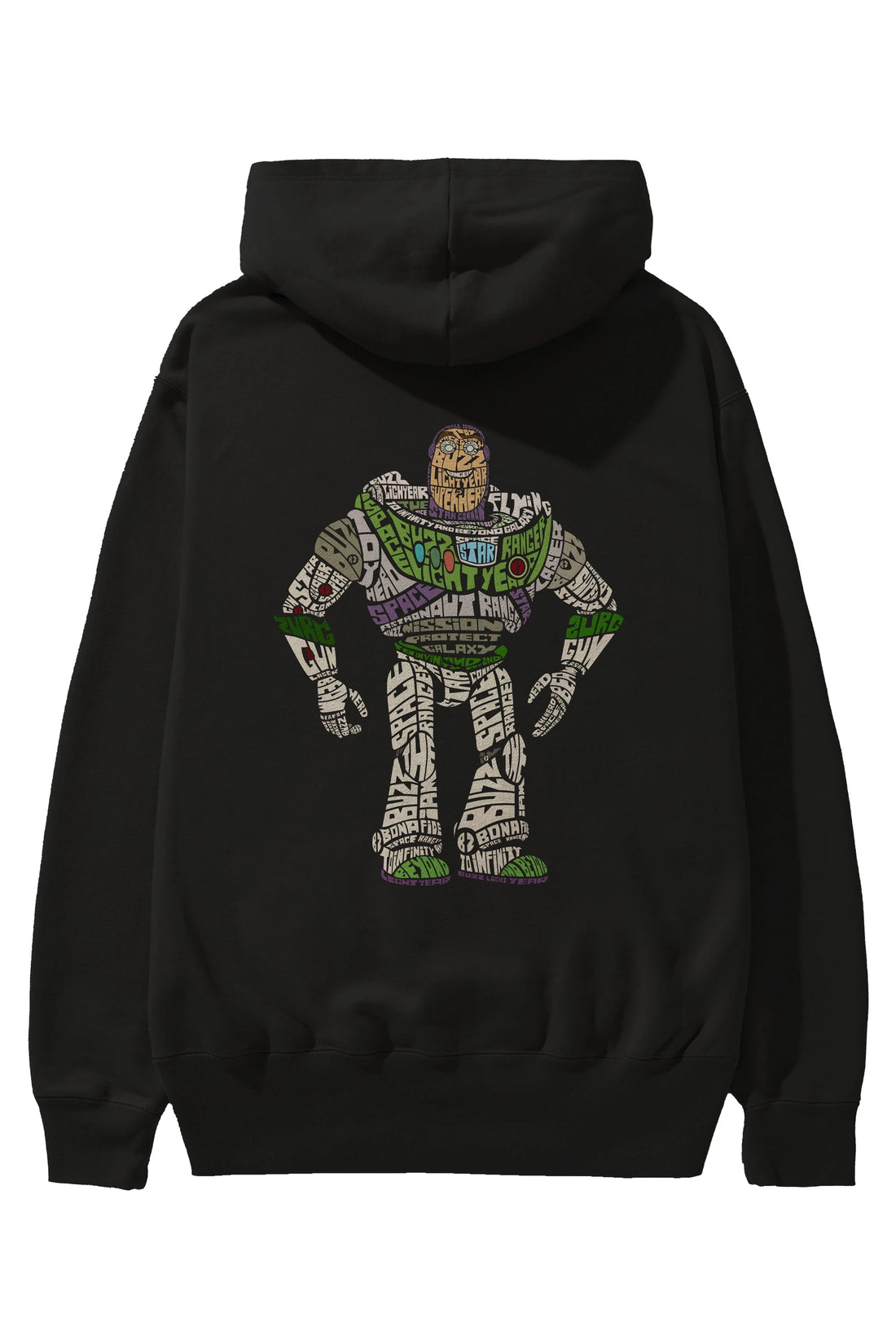 Buzz Arka Baskılı Hoodie Oversize Kapüşonlu Sweatshirt Erkek Kadın Unisex