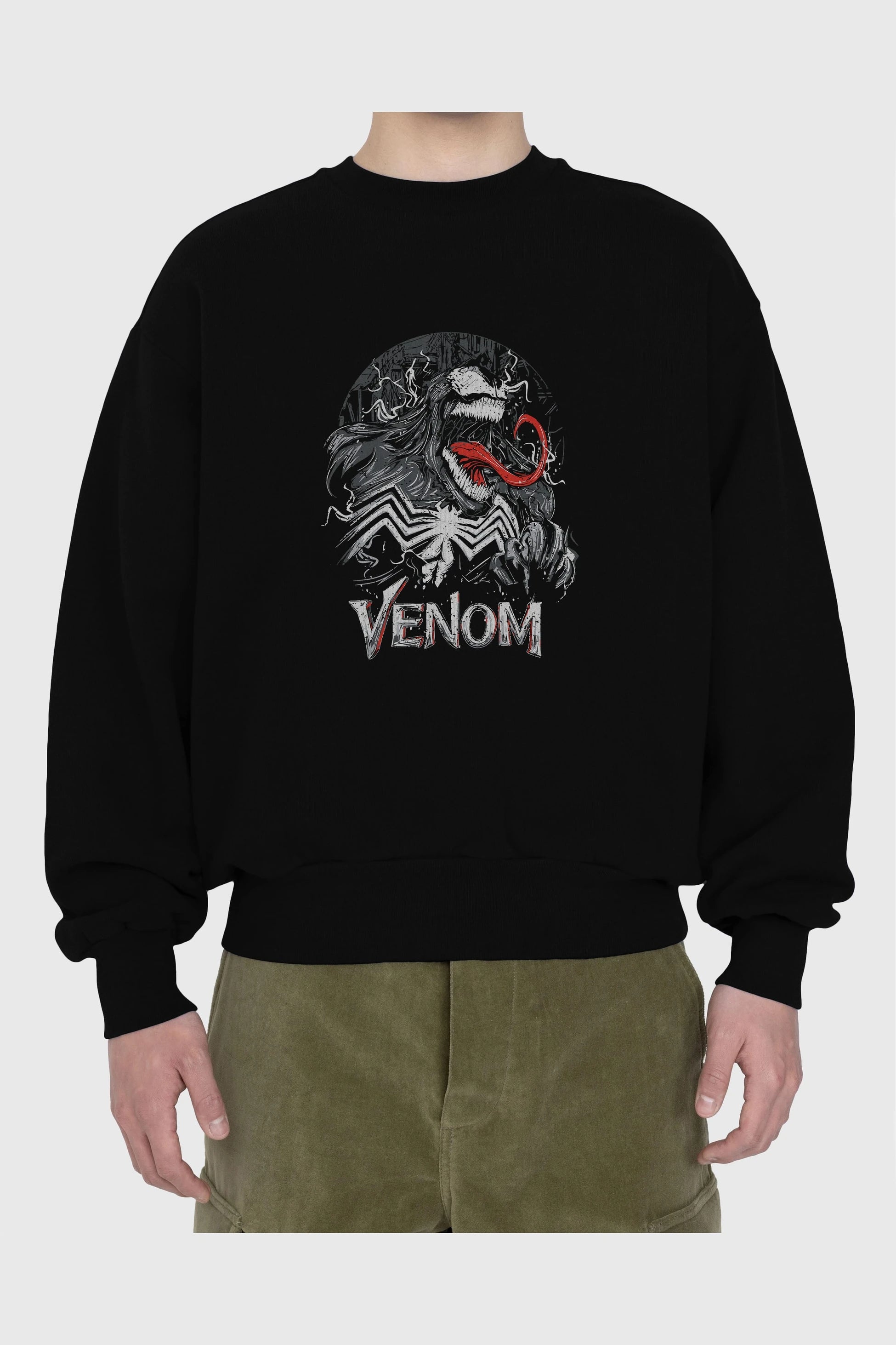 Venom (13) Ön Baskılı Oversize Sweatshirt Erkek Kadın Unisex